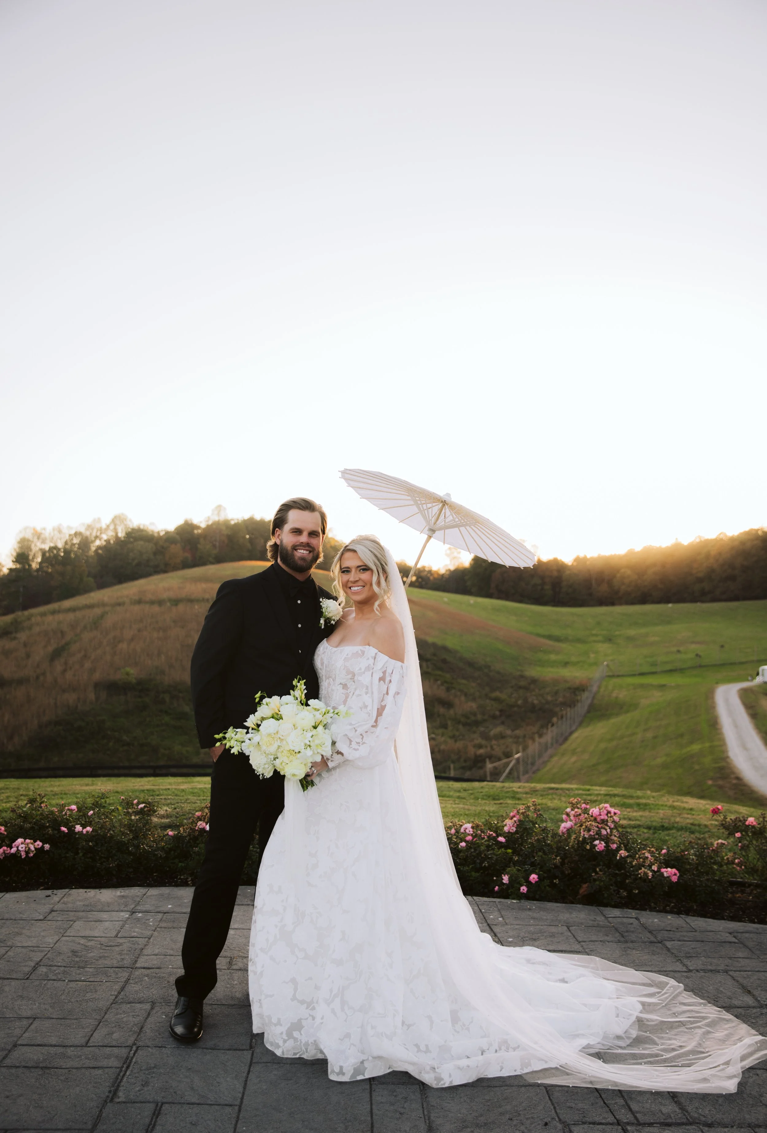 Sunset Wedding Portrait in North Georgia