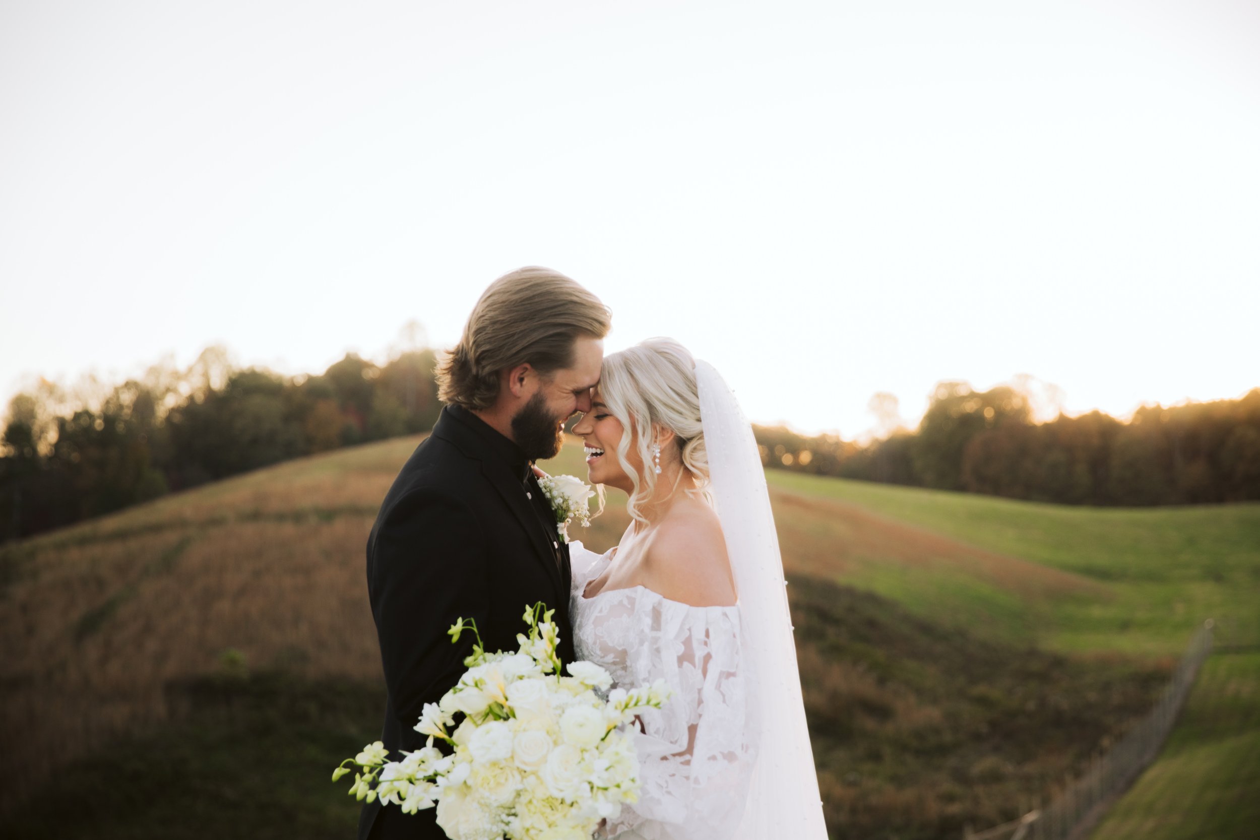 Emotional Wedding Portrait at North Georgia Winery