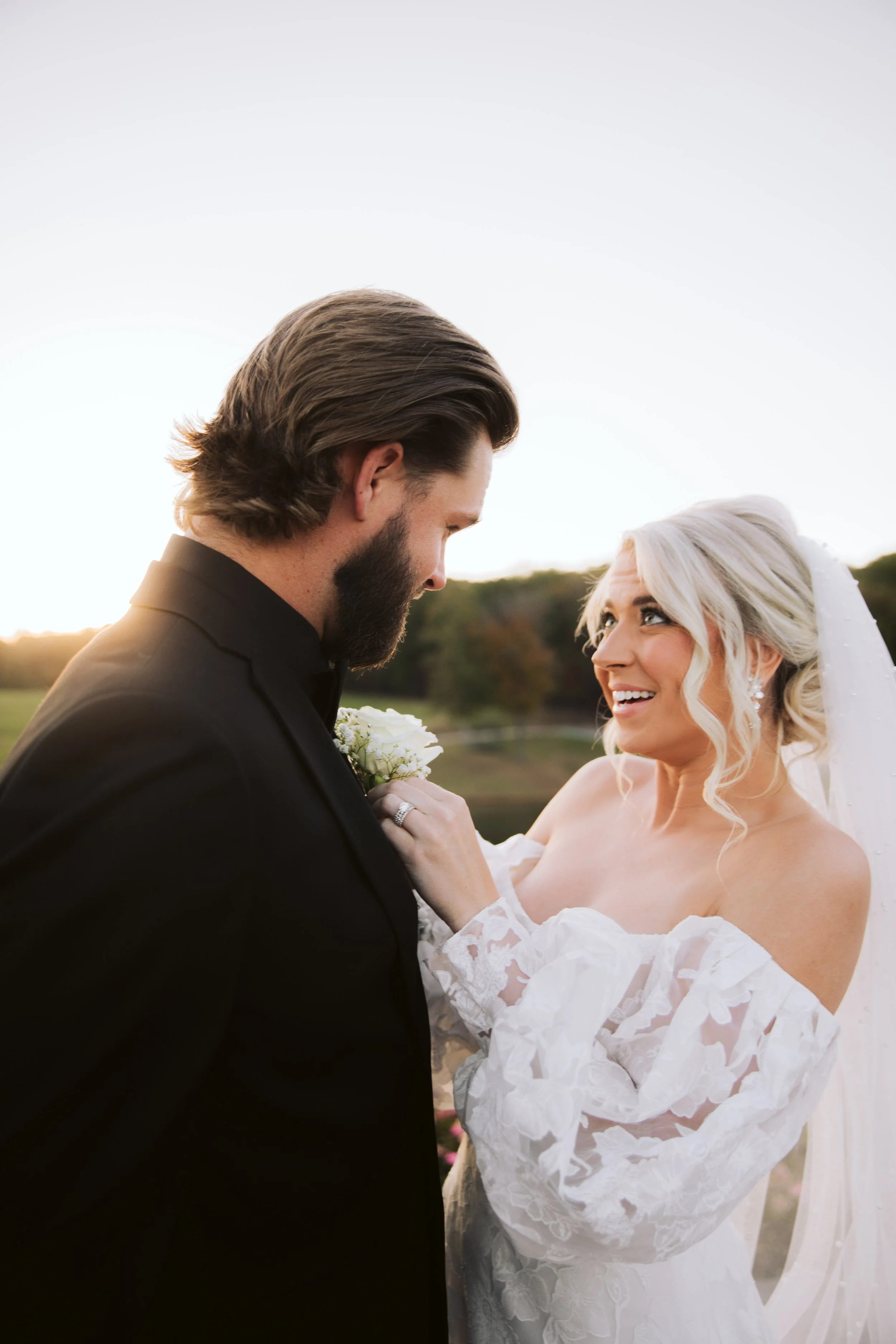 Candid Wedding Moment in Georgia Vineyard