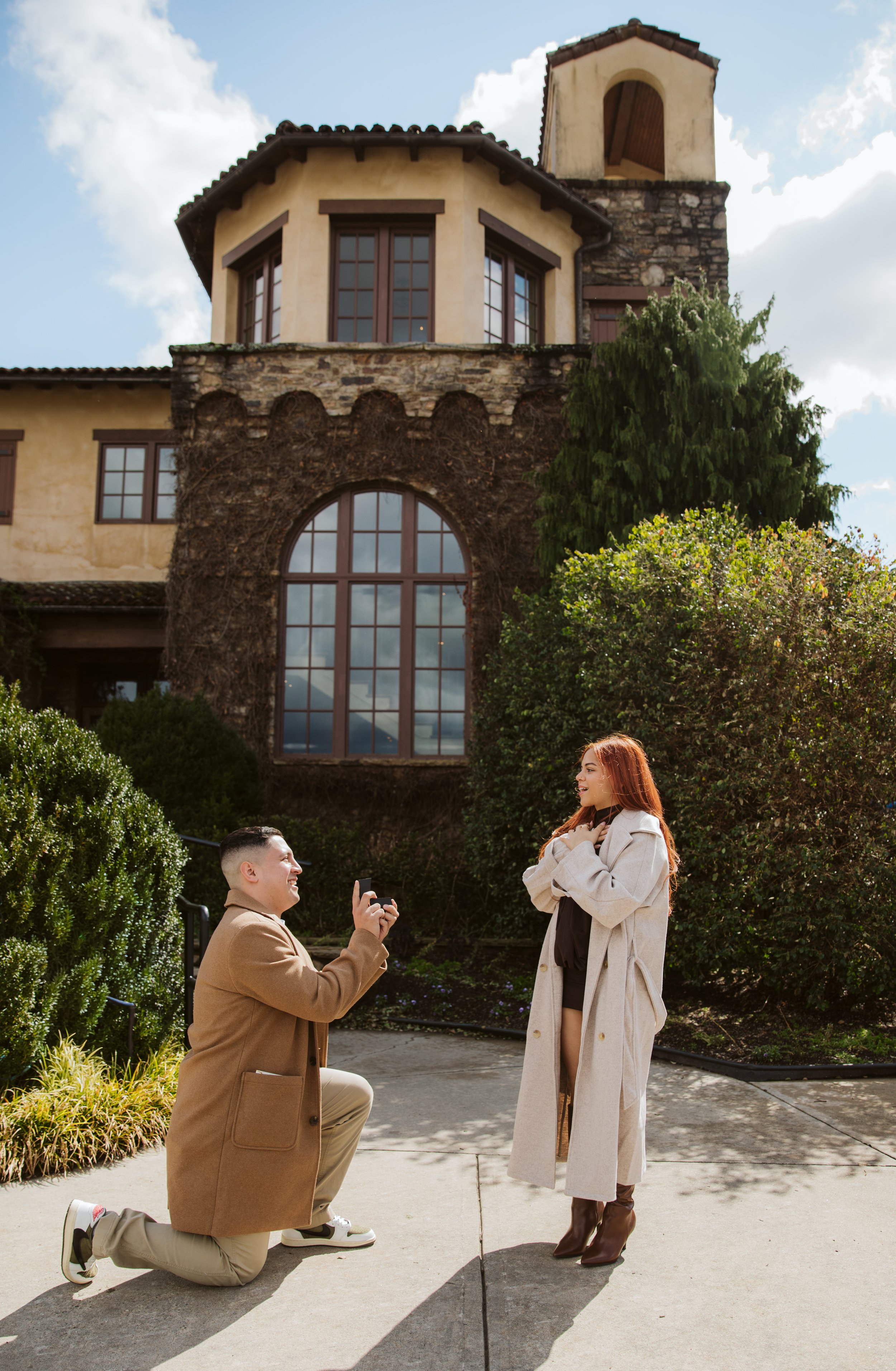 Genuine Proposal Reaction at Montaluce