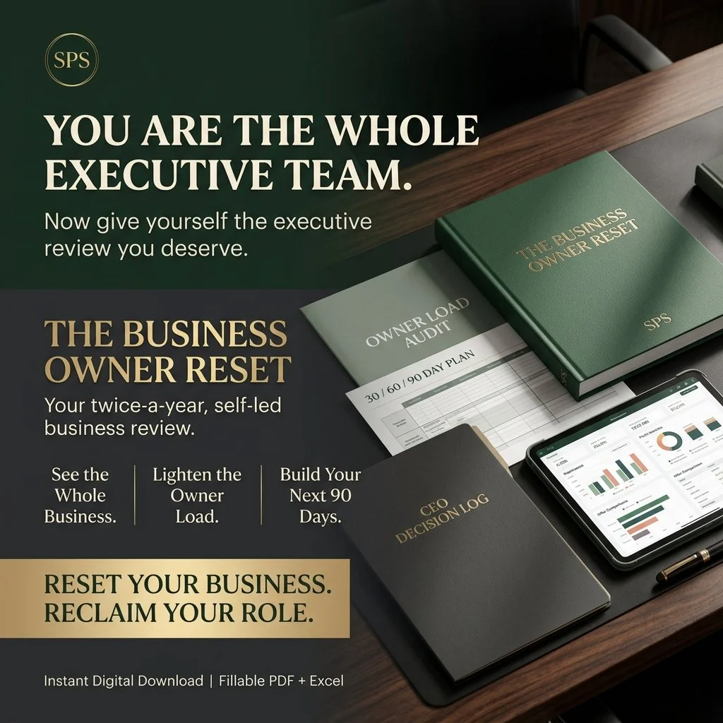 The Business Owner Reset — A Semi-Annual CEO, Money, Marketing, Growth & Systems Review