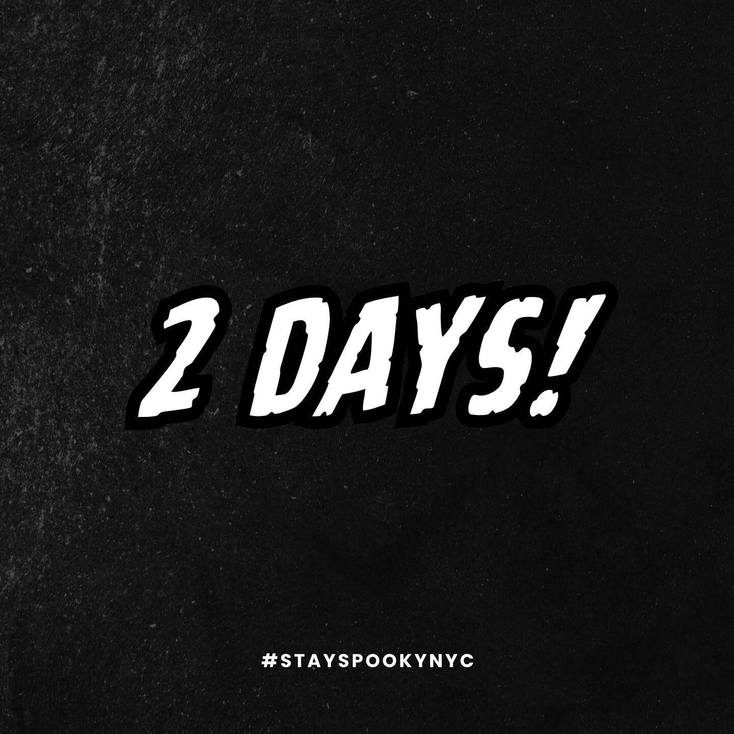 ⏳ TWO MORE DAYS until NYC Halloween Film Festival ⌛️

BEWARE: Tickets are going ghost. Get them while you can. 🕷️

🔗 link in bio 🔗