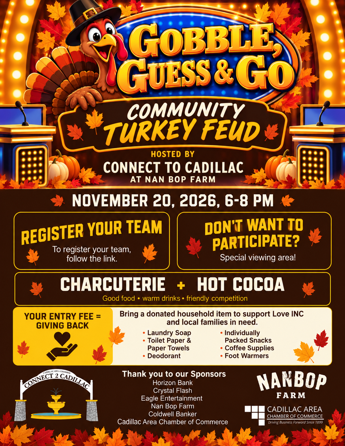 Gobble, Guess & Go- Community Turkey Feud 