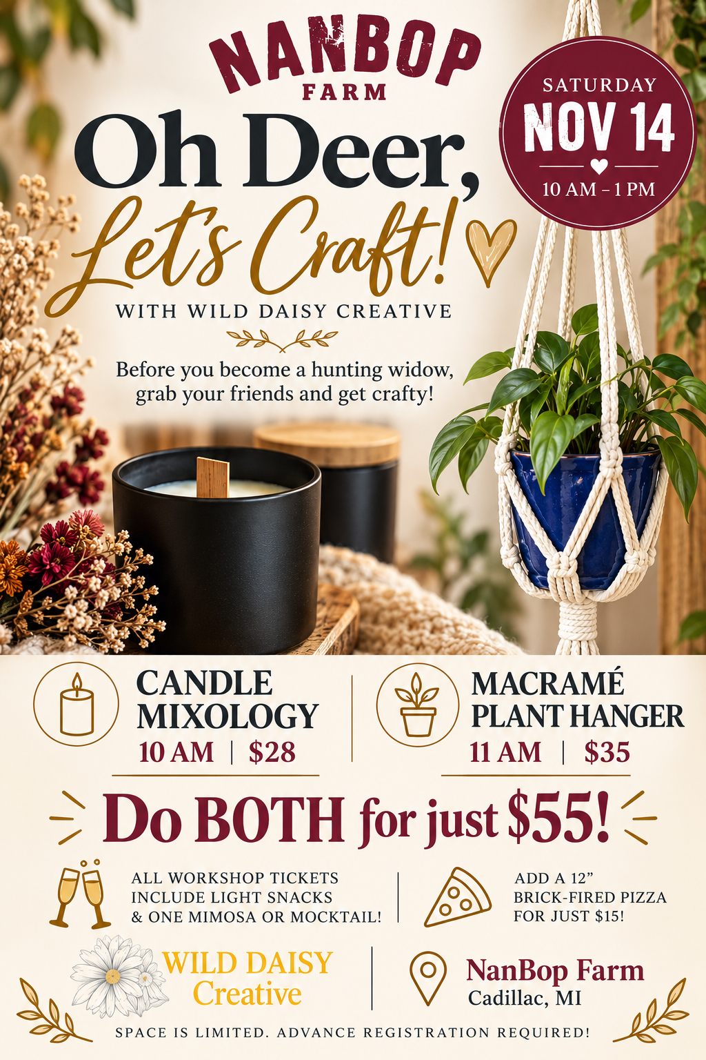 Oh Deer! Let's Craft w' Wild Daisy.