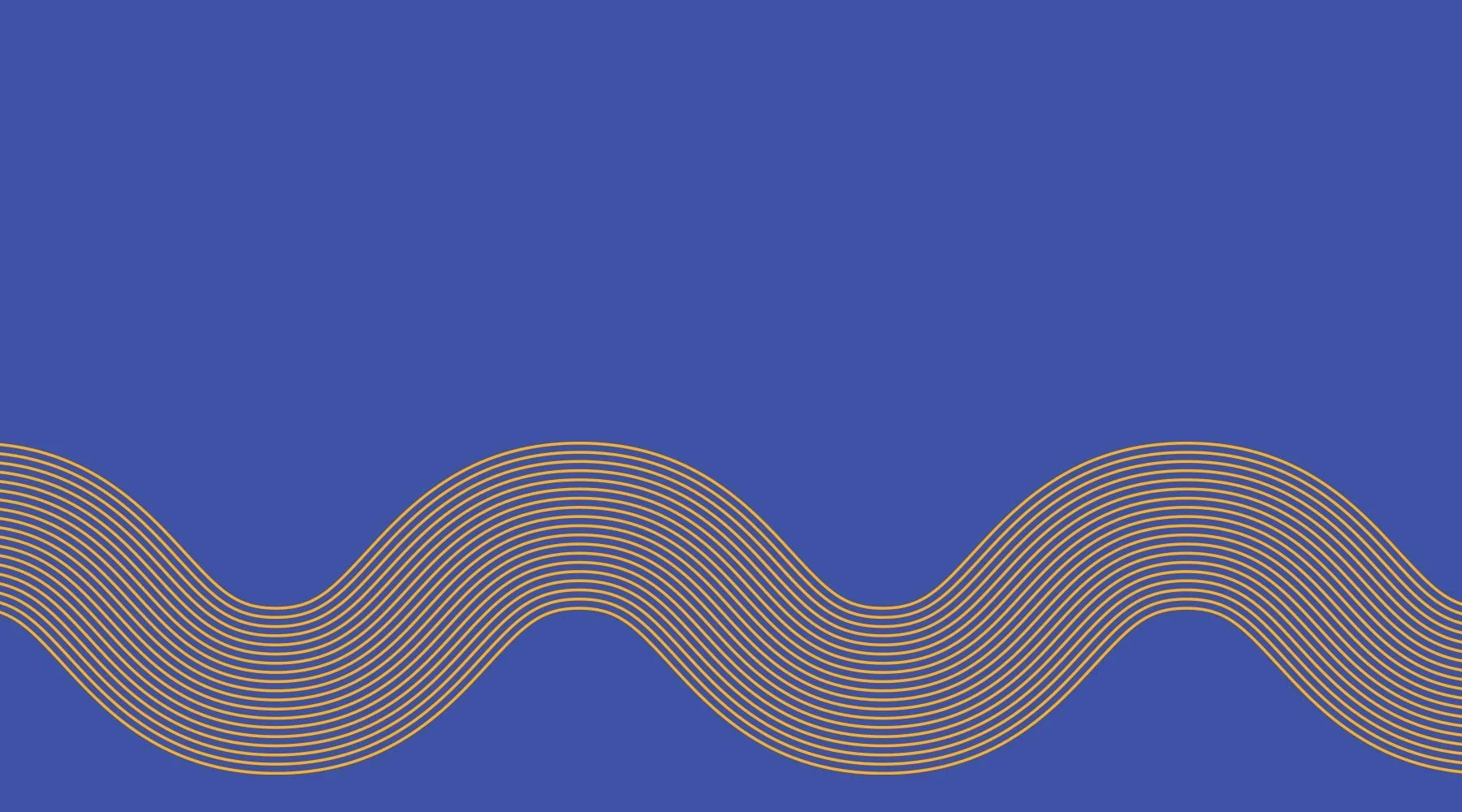 Blue background with yellow wavy line
