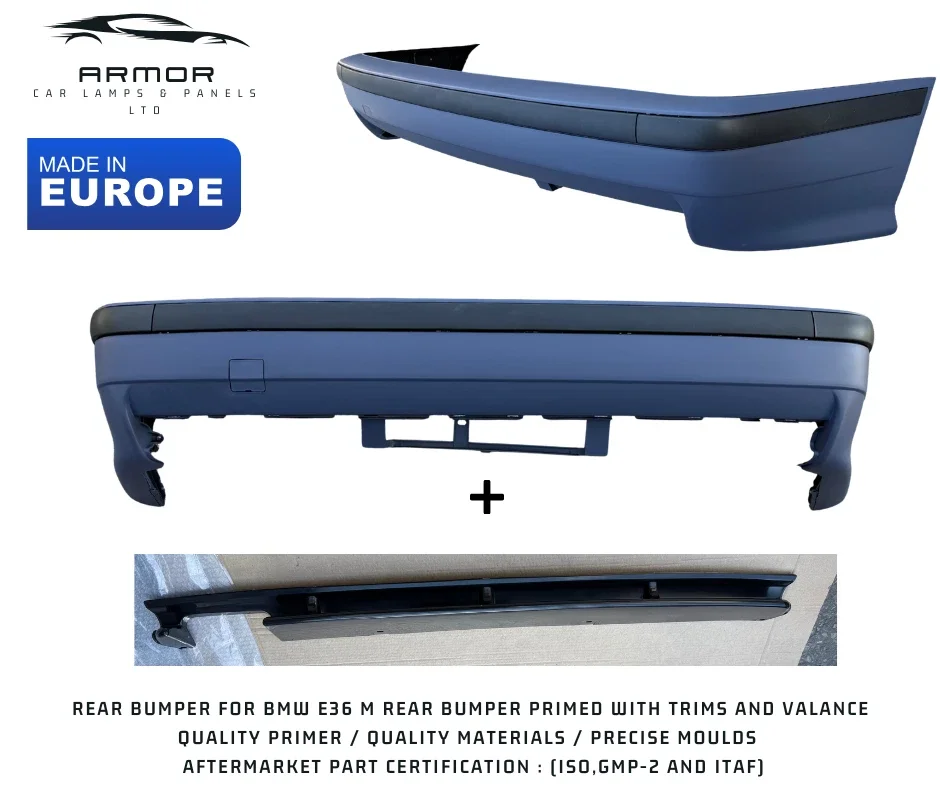 BMW E36 3 Series M3 Rear Bumper 1990-1996 Brand New Made in Europe