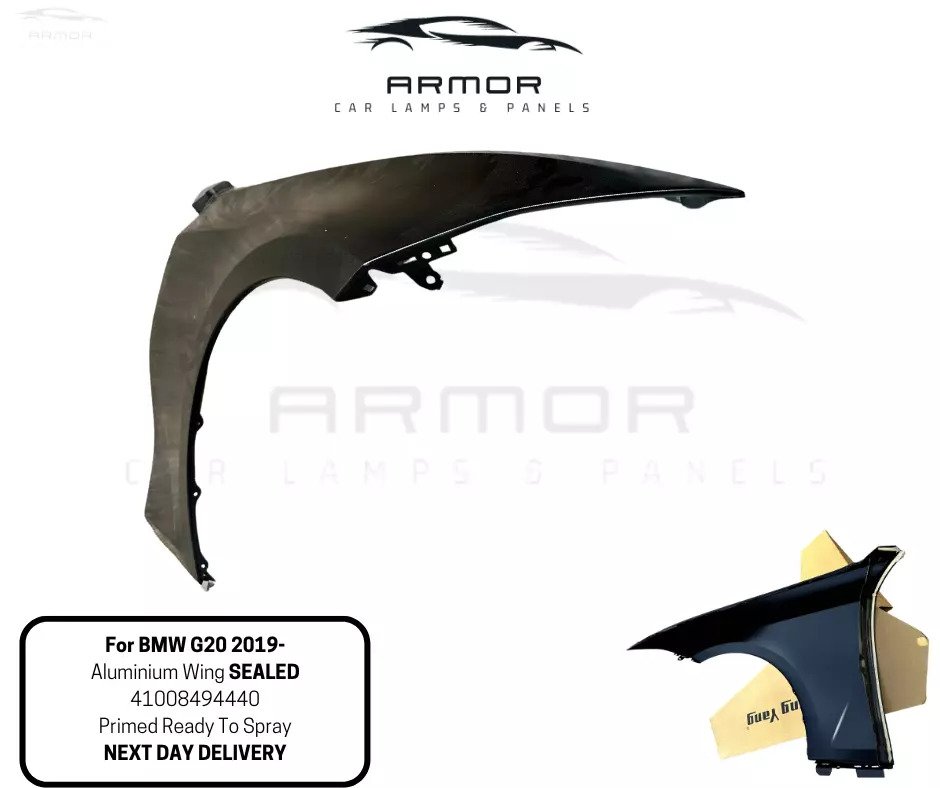 BMW 3 SERIES G20 G21 2019 FRONT WING RIGHT DRIVER SIDE ALUMINIUM 41008494440