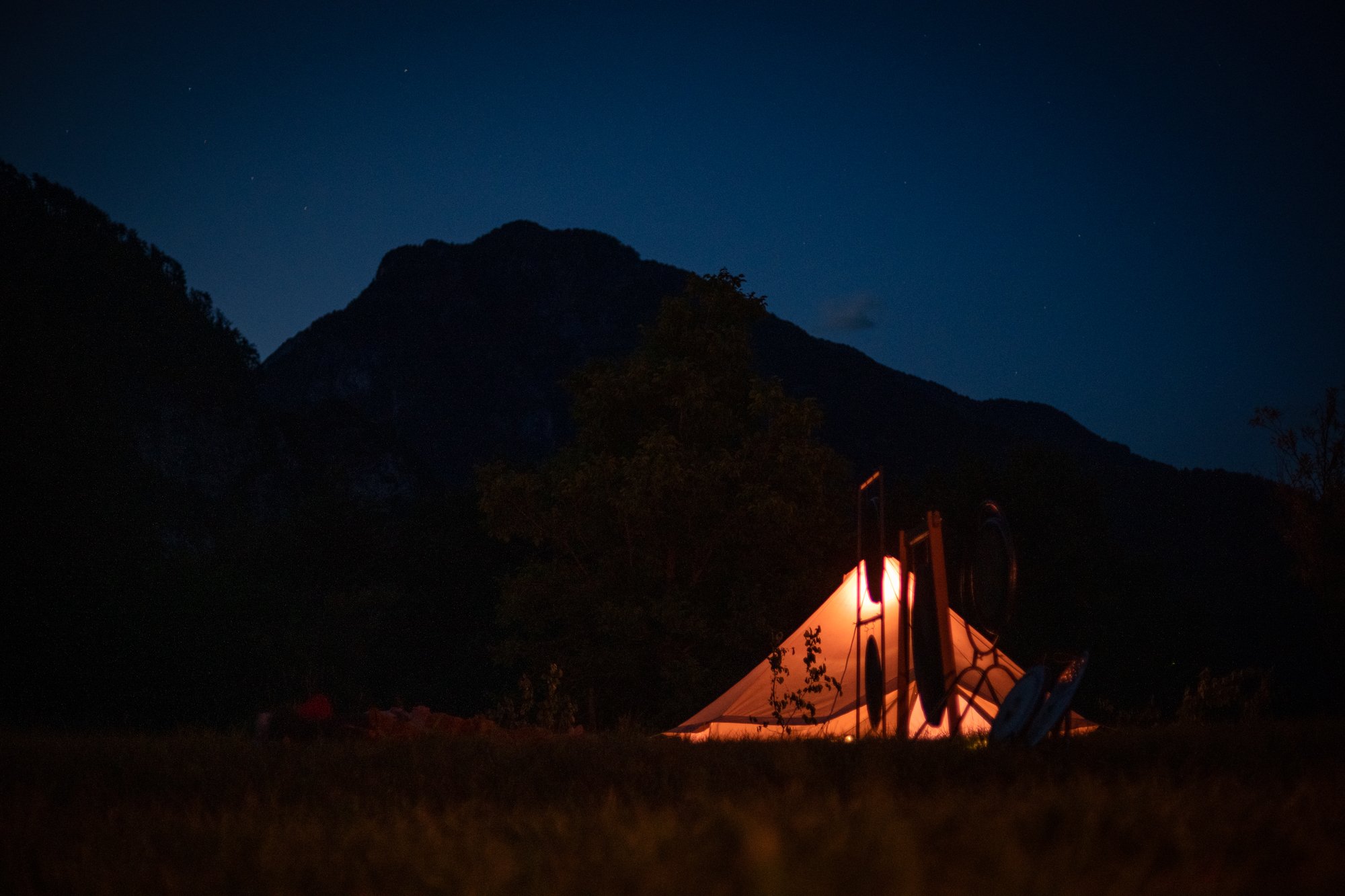 Pernottamento in tenda già montata