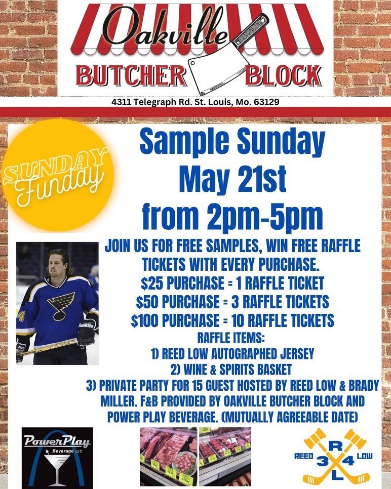 Come on out Oakville Butcher Block today and sample some of the amazing meat they sell and fun, summertime beverages my beverage company sells!