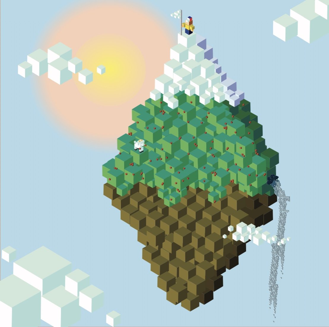 Cubed Mountain Top Album Cover for Freelance