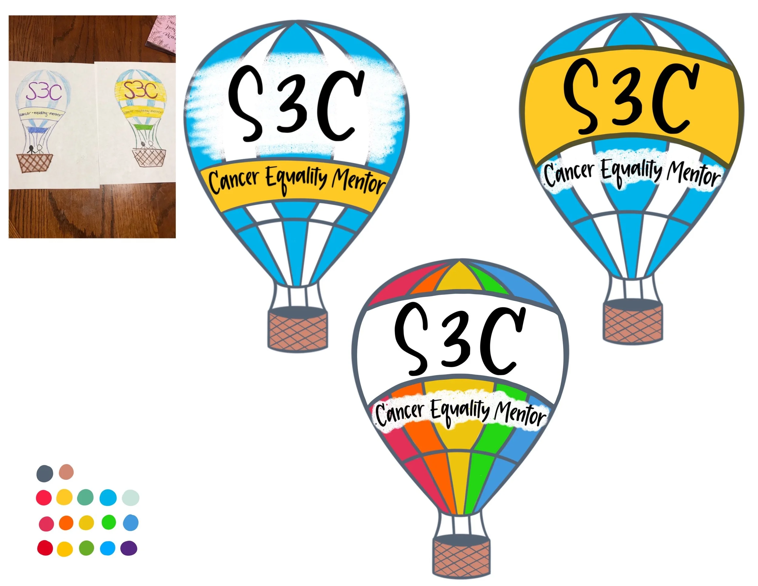 Concept Logos for S3C Charity based on Customer Reference 