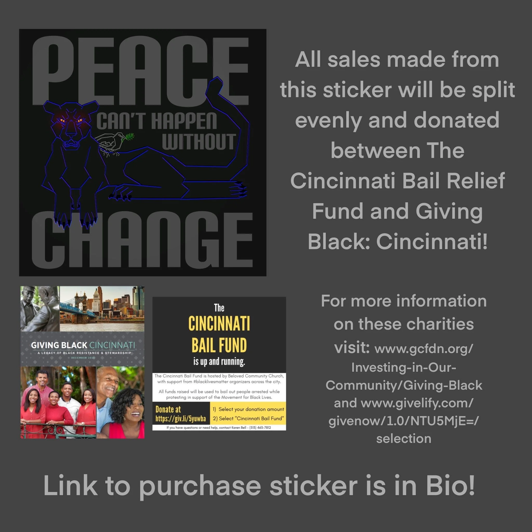 BLM Fundraising Sticker News Letter