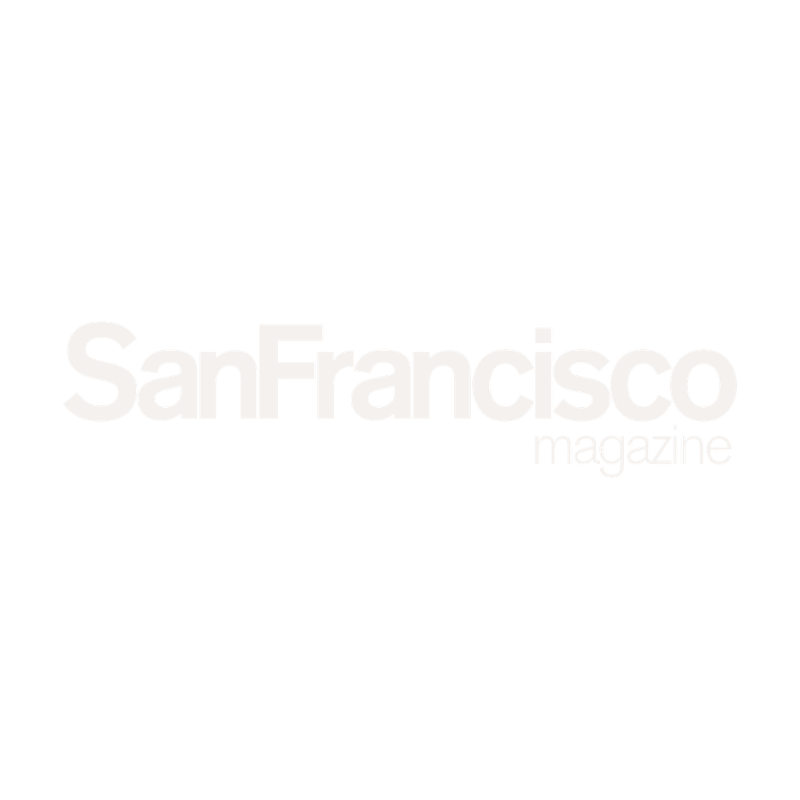 Logo of San Francisco magazine with black background and white text