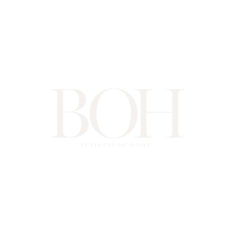 Logo with the letters BOH, bold and large, with the words "Business of Home" underneath, on a black background.