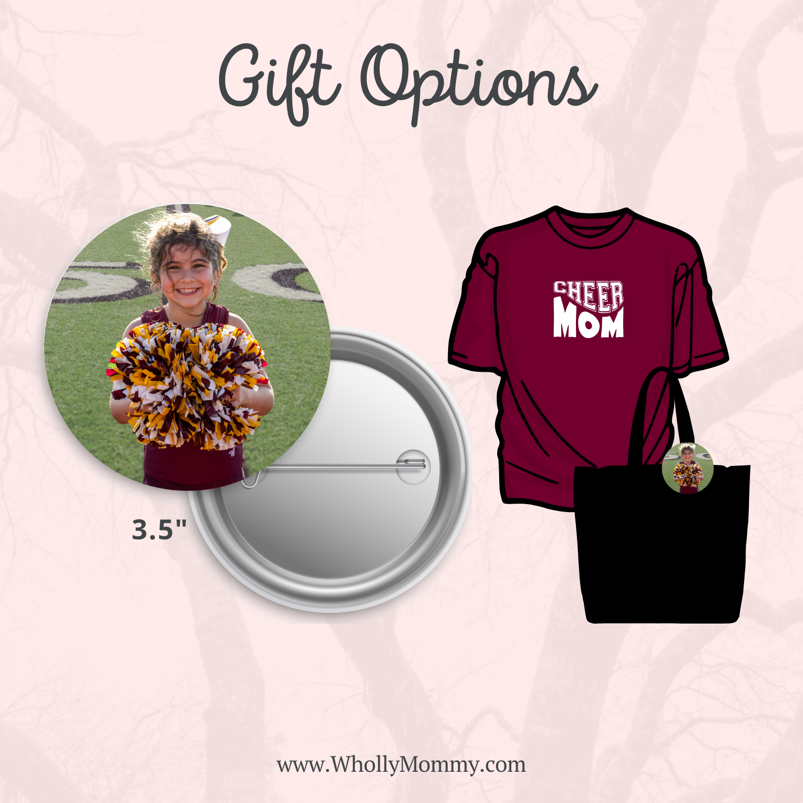 3.5" Round Photo Button