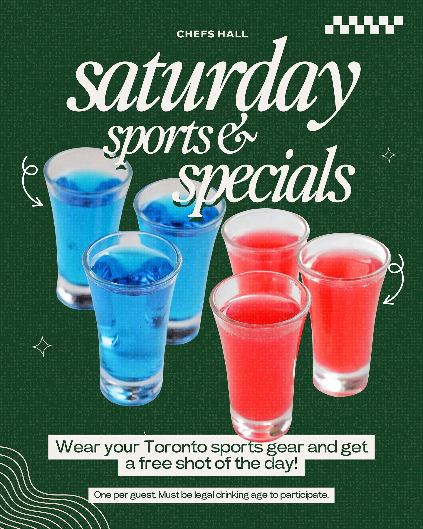 Join us on Saturdays for unbeatable deals and your favourite teams on the big screen!

#toronto #sports