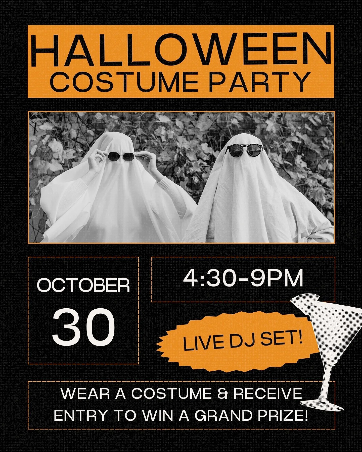 What better way to celebrate Halloween than dressed in your favorite costume? 👻 Join us for a night of dancing, live DJ sets, drink + food specials, and a costume contest with a grand prize up for grabs (sorry, dressing as yourself doesn&rsquo;t cou