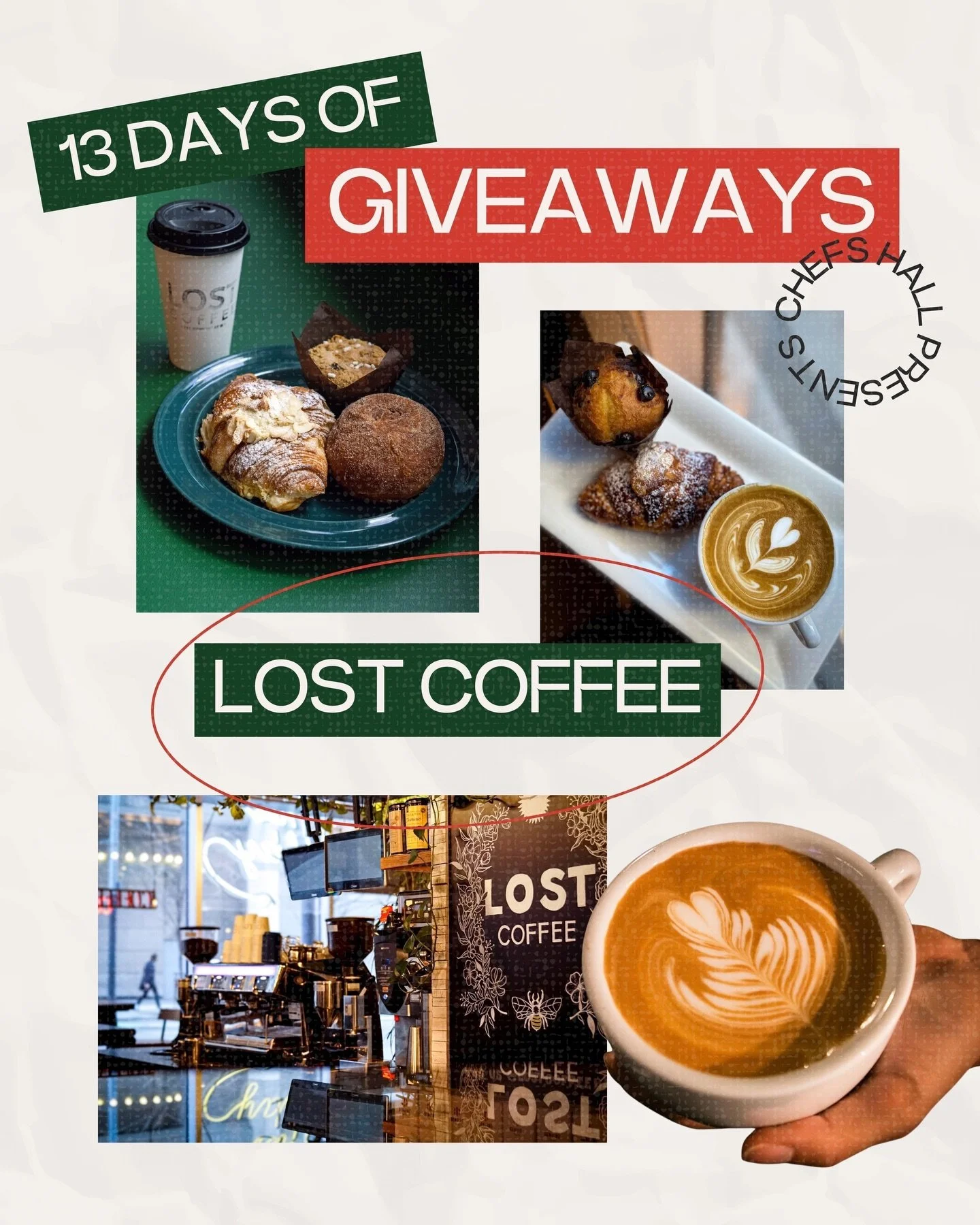 DAY 4 OF 13 DAYS OF GIVEAWAYS! 🎁

We&rsquo;re celebrating the holidays with 13 days of giveaways and today&rsquo;s prize is from @lostcoffeebar. ☕ Every giveaway will run for the full 13 days, which means you can enter every single one for more chan