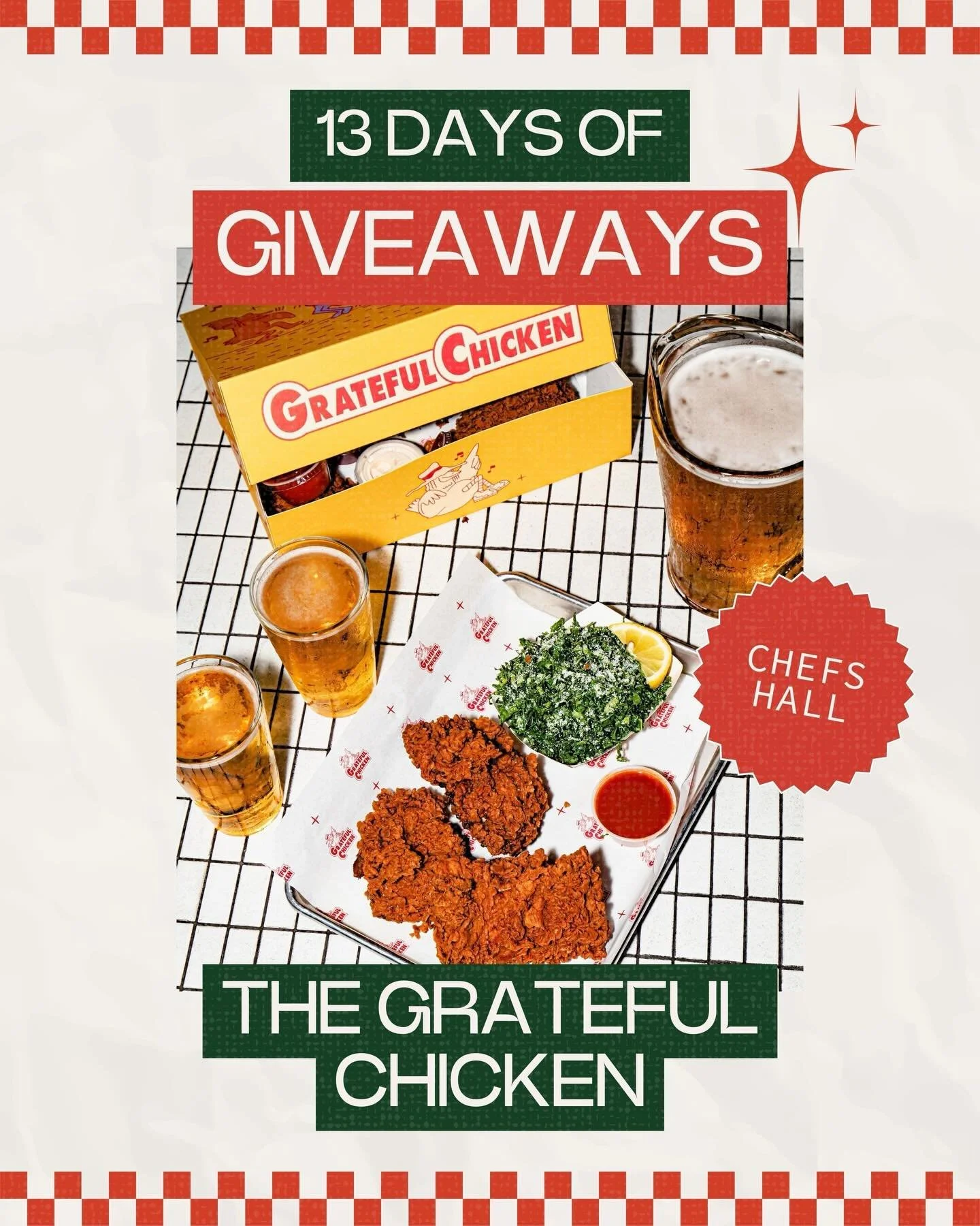 DAY 6 OF 13 DAYS OF GIVEAWAYS! 🎁

We&rsquo;re celebrating the holidays with 13 days of giveaways and today&rsquo;s prize is from @thegratefulchicken. 🐓 Every giveaway will run for the full 13 days, which means you can enter every single one for mor