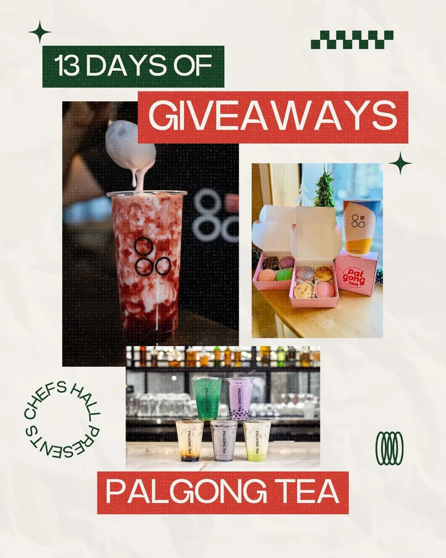 DAY 9 OF 13 DAYS OF GIVEAWAYS! 🎁

We&rsquo;re celebrating the holidays with 13 days of giveaways and today&rsquo;s prize is from @palgongtea_chefshall. 🥤 Every giveaway will run for the full 13 days, which means you can enter every single one for m