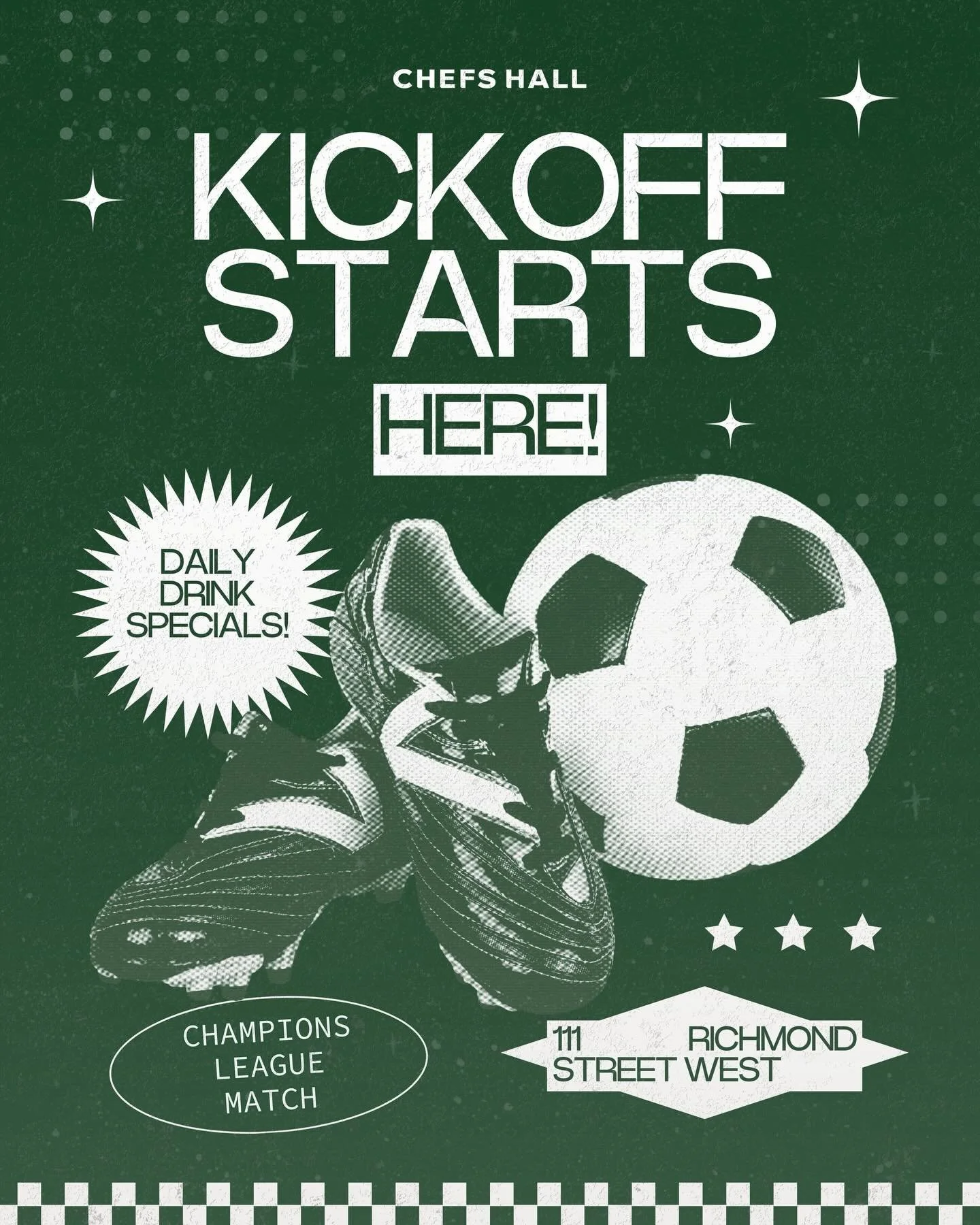 ⚽️‼️Join us for match day and cheer on your favourite teams! Catch every moment on our 10ft screens with the sound on, plus enjoy unbeatable food and drink deals all day long. 🍻

#soccerr #championsleague #uefa #uefachampionsleague #toronto