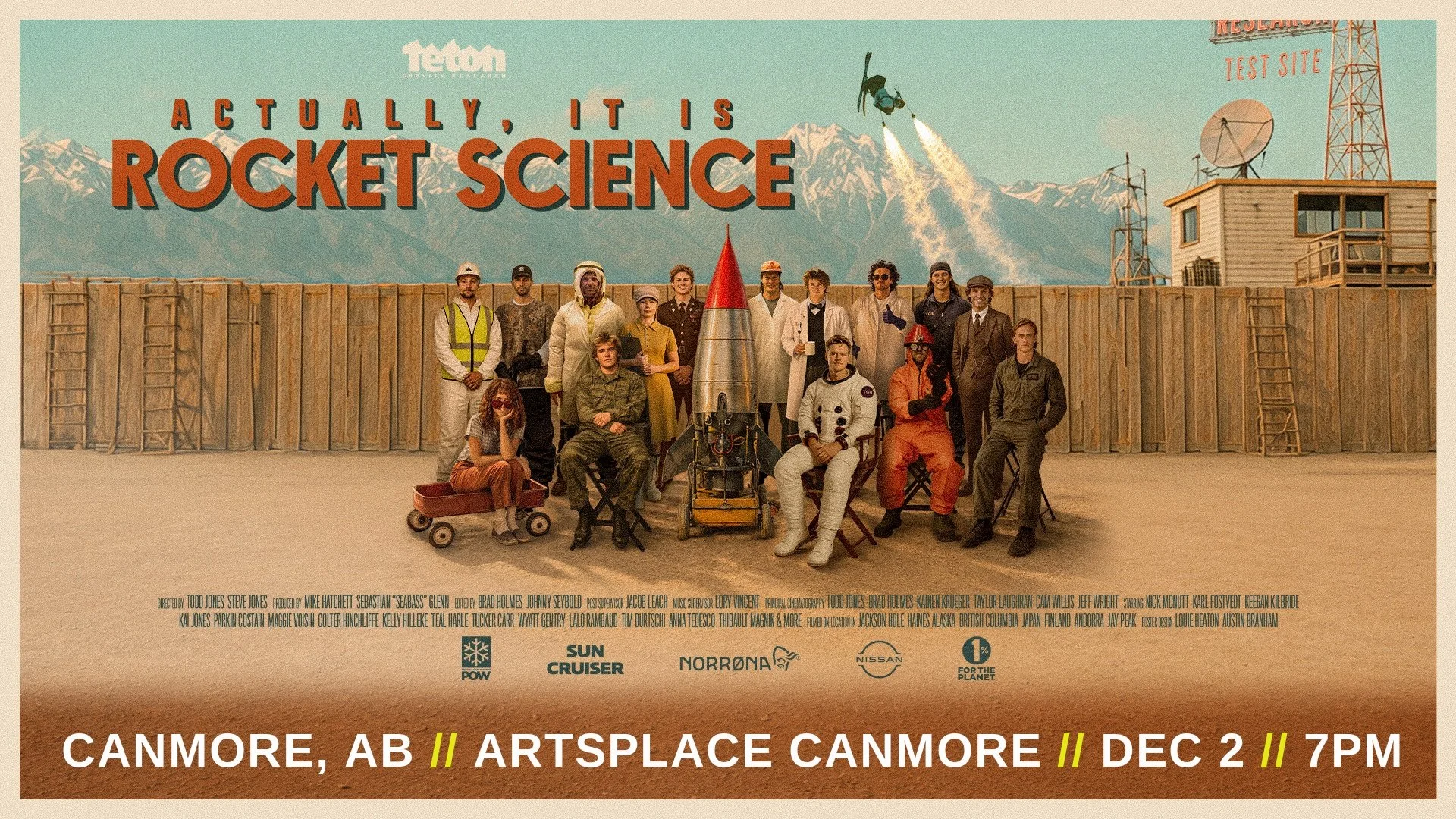 Actually, It Is Rocket Science poster, artsPlace Canmore, December 2