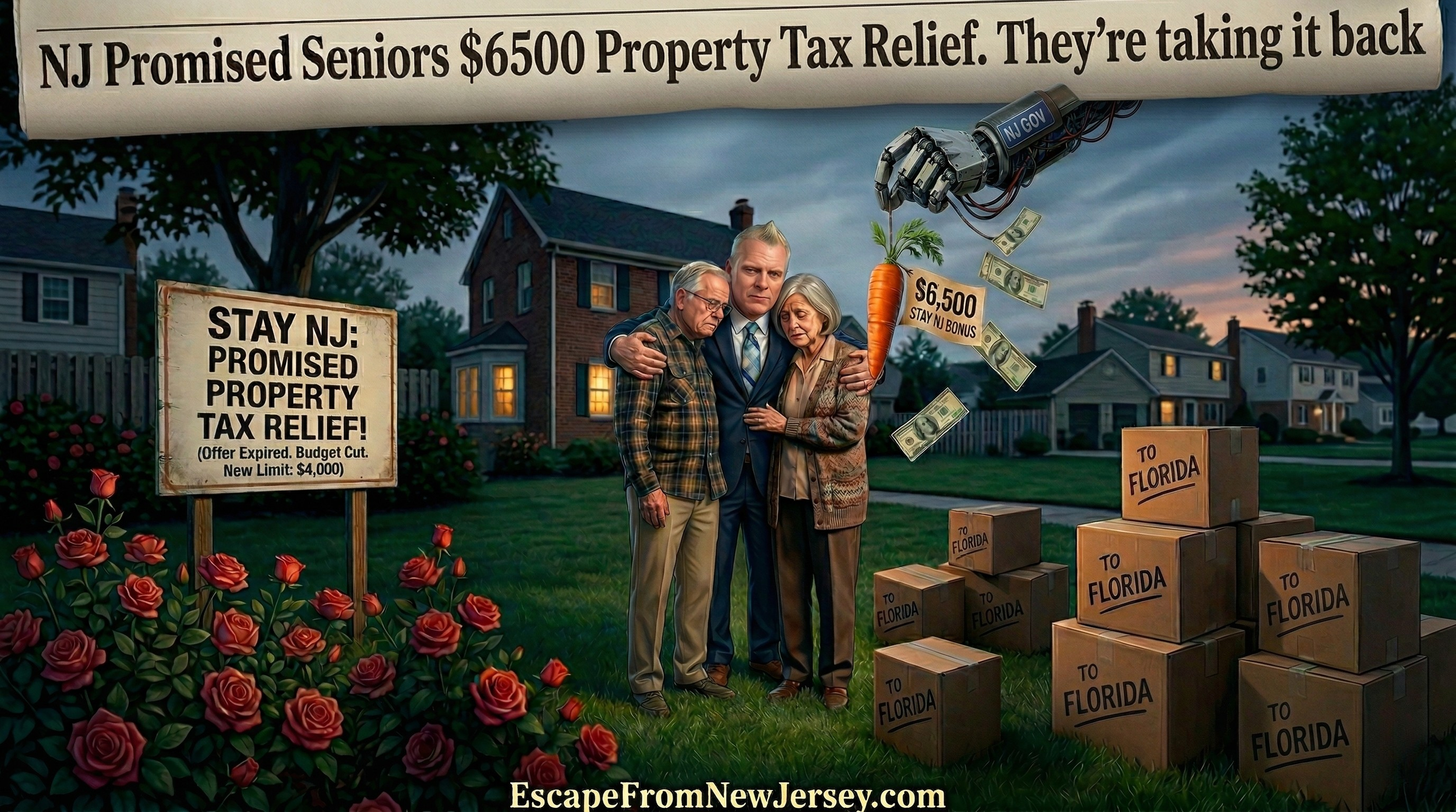 NJ Promised Seniors $6,500 in Property Tax Relief. They're Taking It Back.