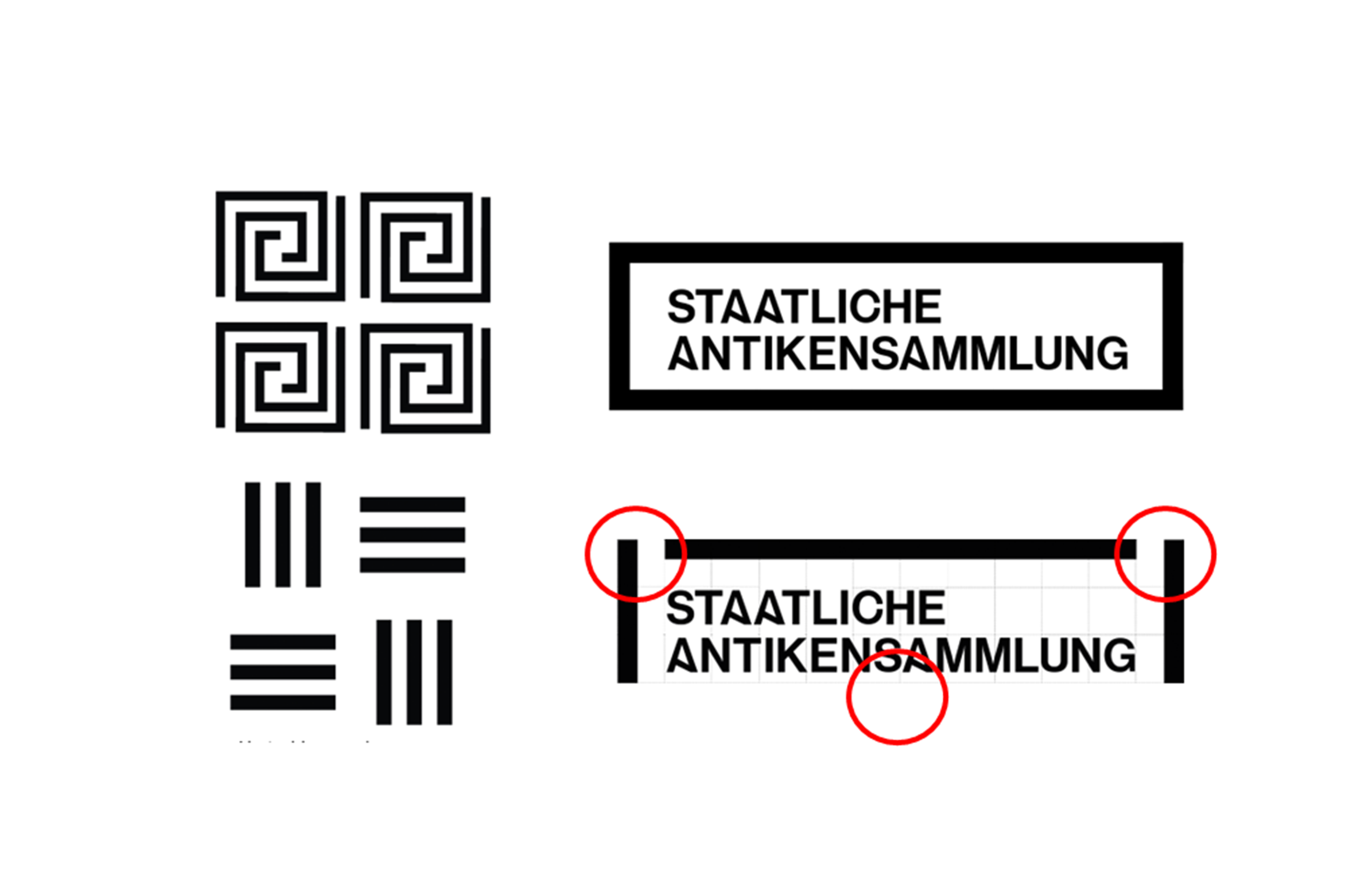 abstraction used as stylistic tool from greek double meander