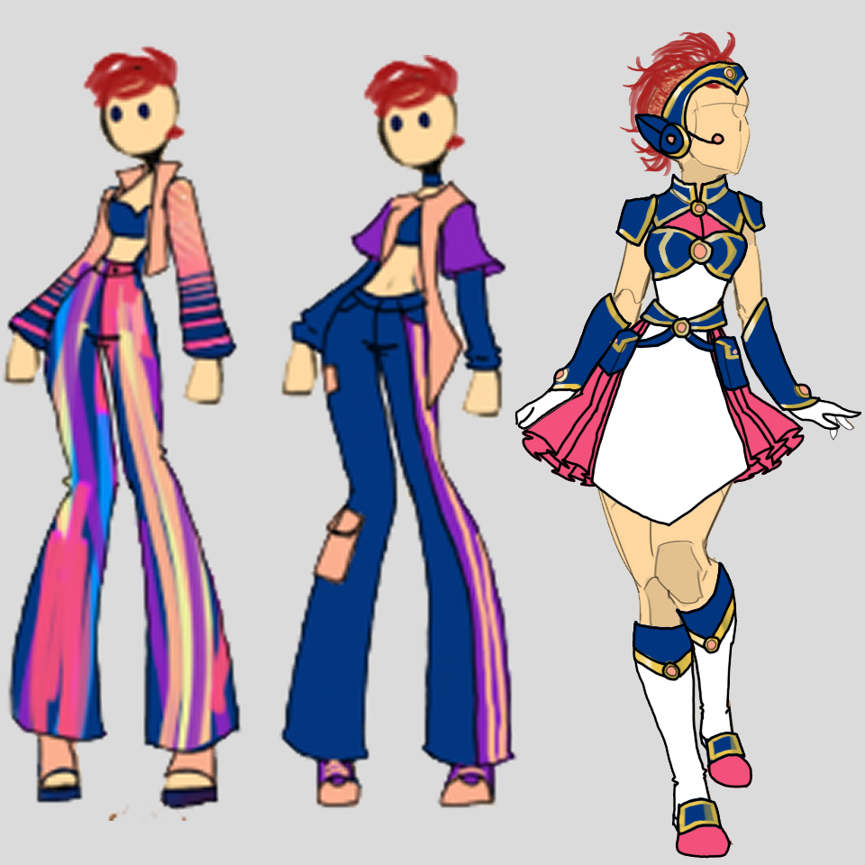 outfit concept sketches