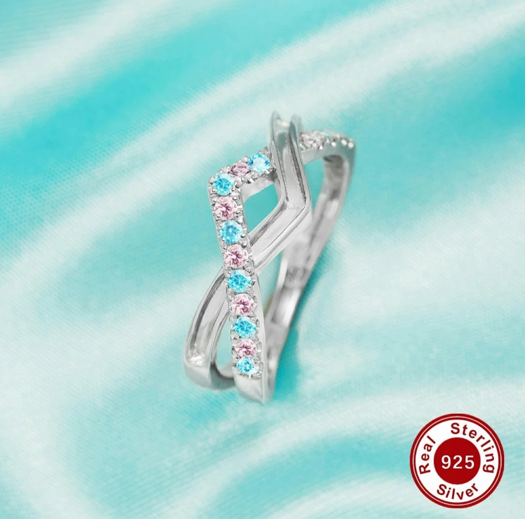 Curved Channel Birthstone Ring