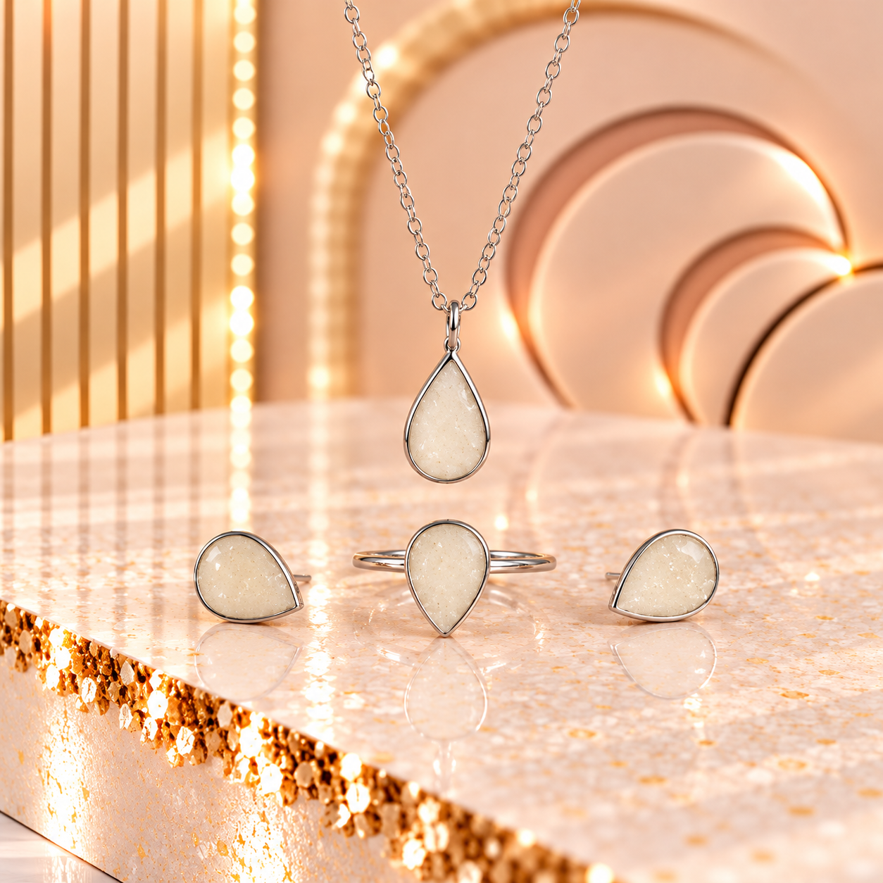 Classic Teardrop Ring/Necklace and/or Earrings