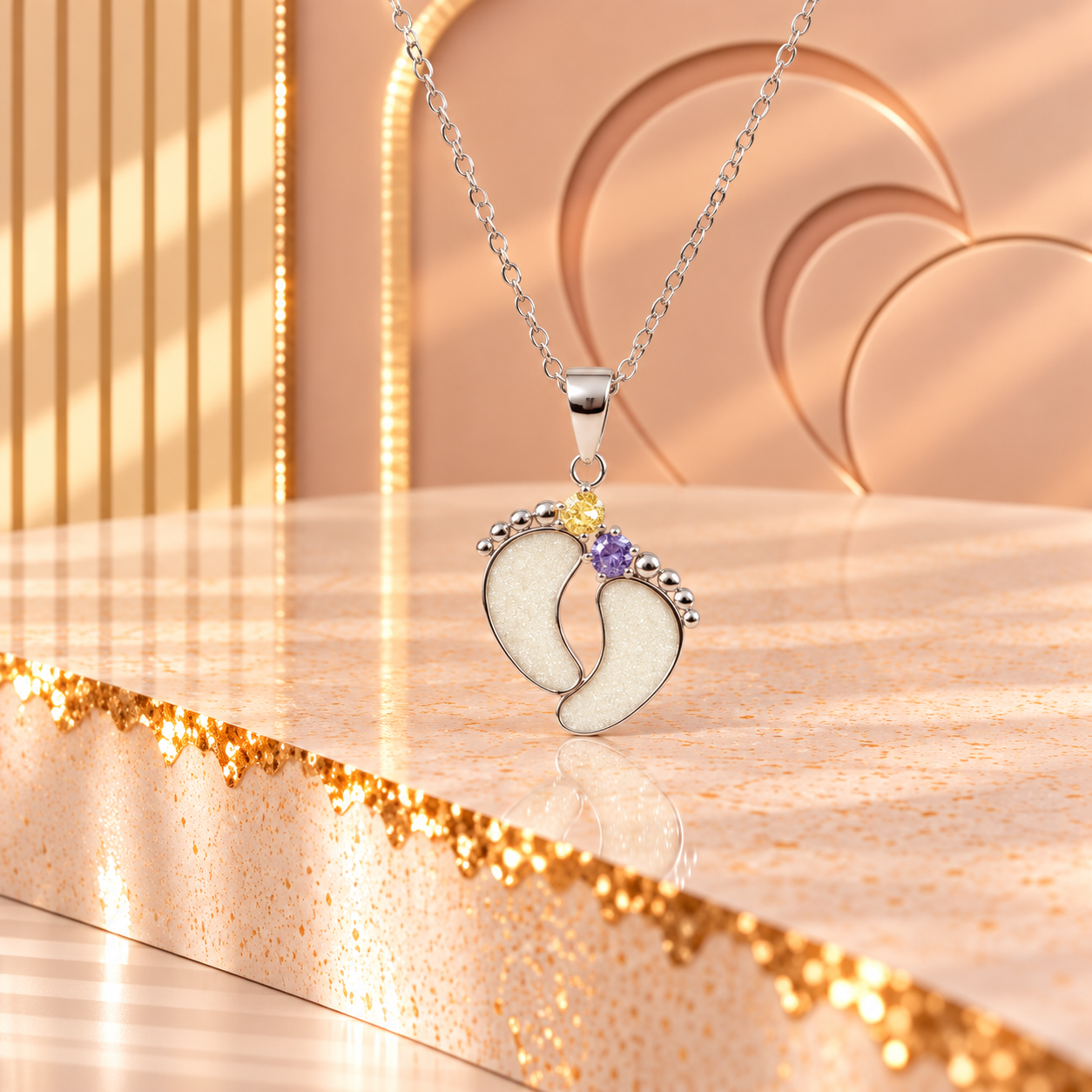 Tiny Toes Birthstone Ring and/or Necklace