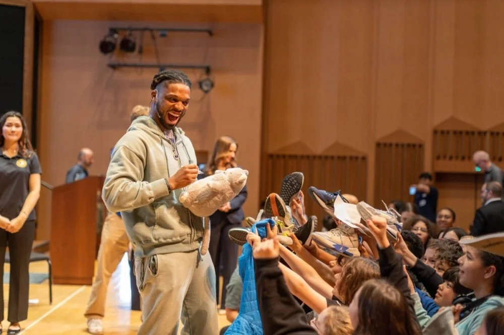 NFL comeback star Damar Hamlin shares life-saving message in Tokyo