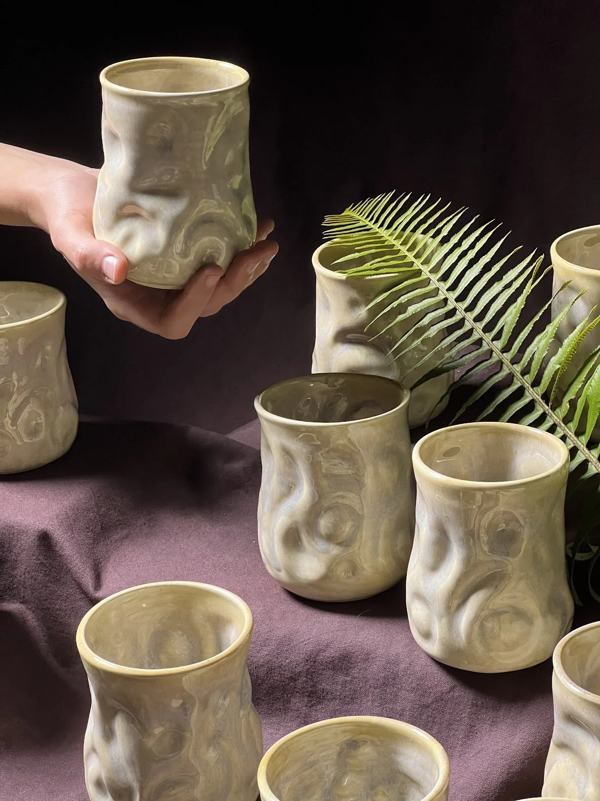 Chrysalis cup. Inspired by an ancestral dream, realized in clay. 