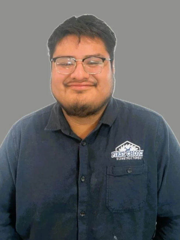 Uriel Bernardino is the operations manager at First Choice Constructors. He's in charge of managing all work and seeing to it that the guys complete everything efficiently.