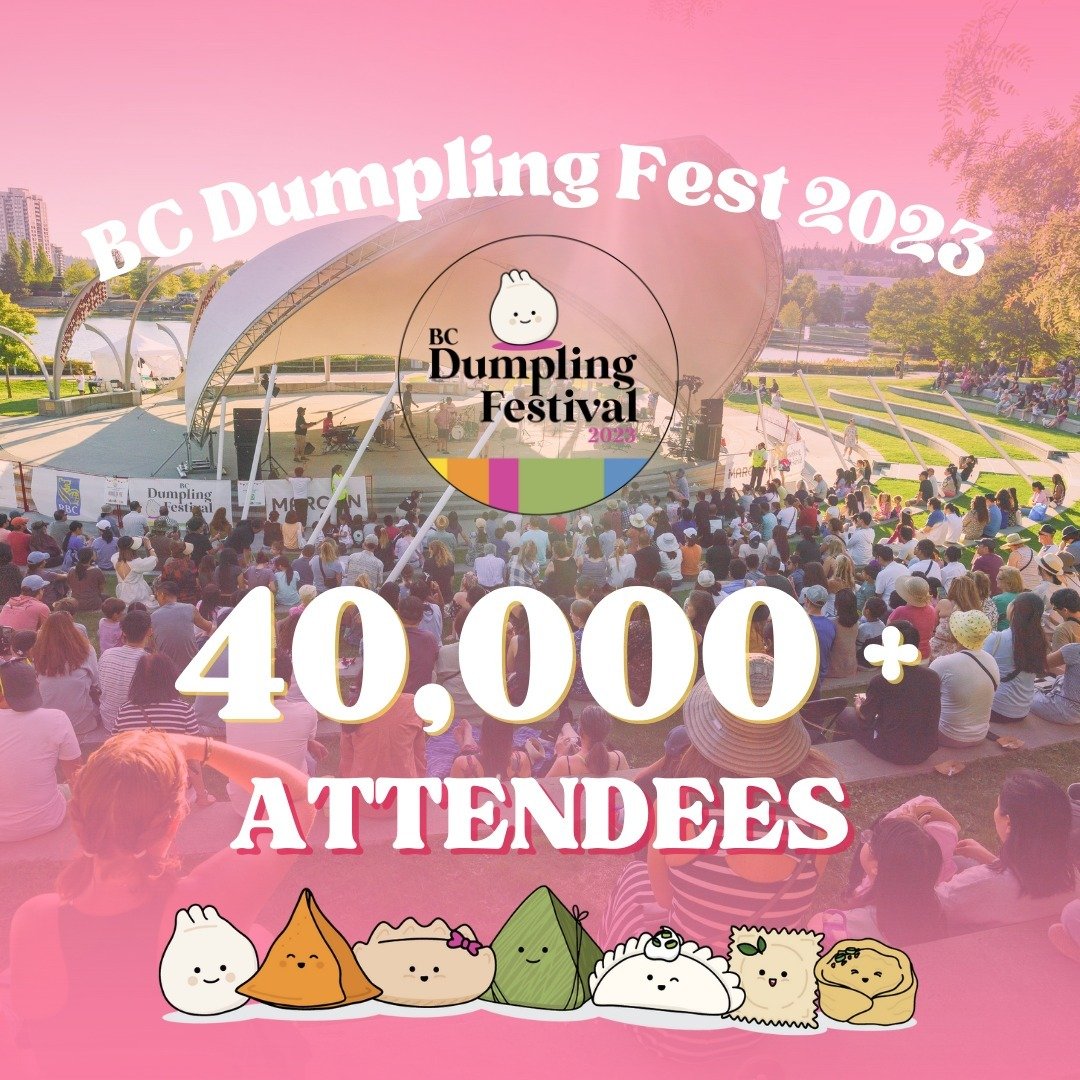 Over 40,000 people attended the 2nd annual BC Dumpling Fest in Coquitlam. We're thrilled for another year and aim to make it even grander with your continued support! Come join us at Town Centre Park on August 10th, 2024 from 11:00am - 8:00pm.
.
.
.
