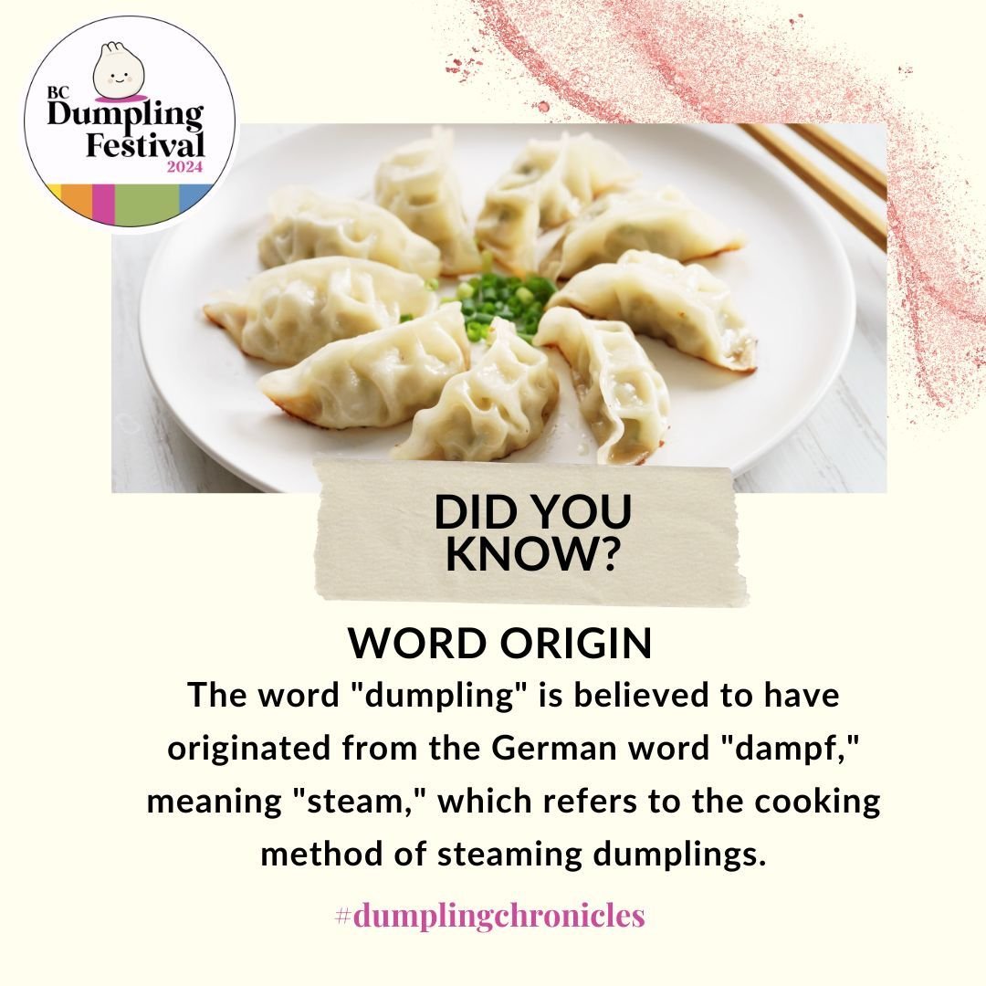 🥟Presenting this Friday's #DumplingChronicles! 📆 Don't forget to tag a friend who loves dumplings and share these #funfacts with them too! 📚

#foodfacts #BCDumplingFest2024 #dumplingchronicles