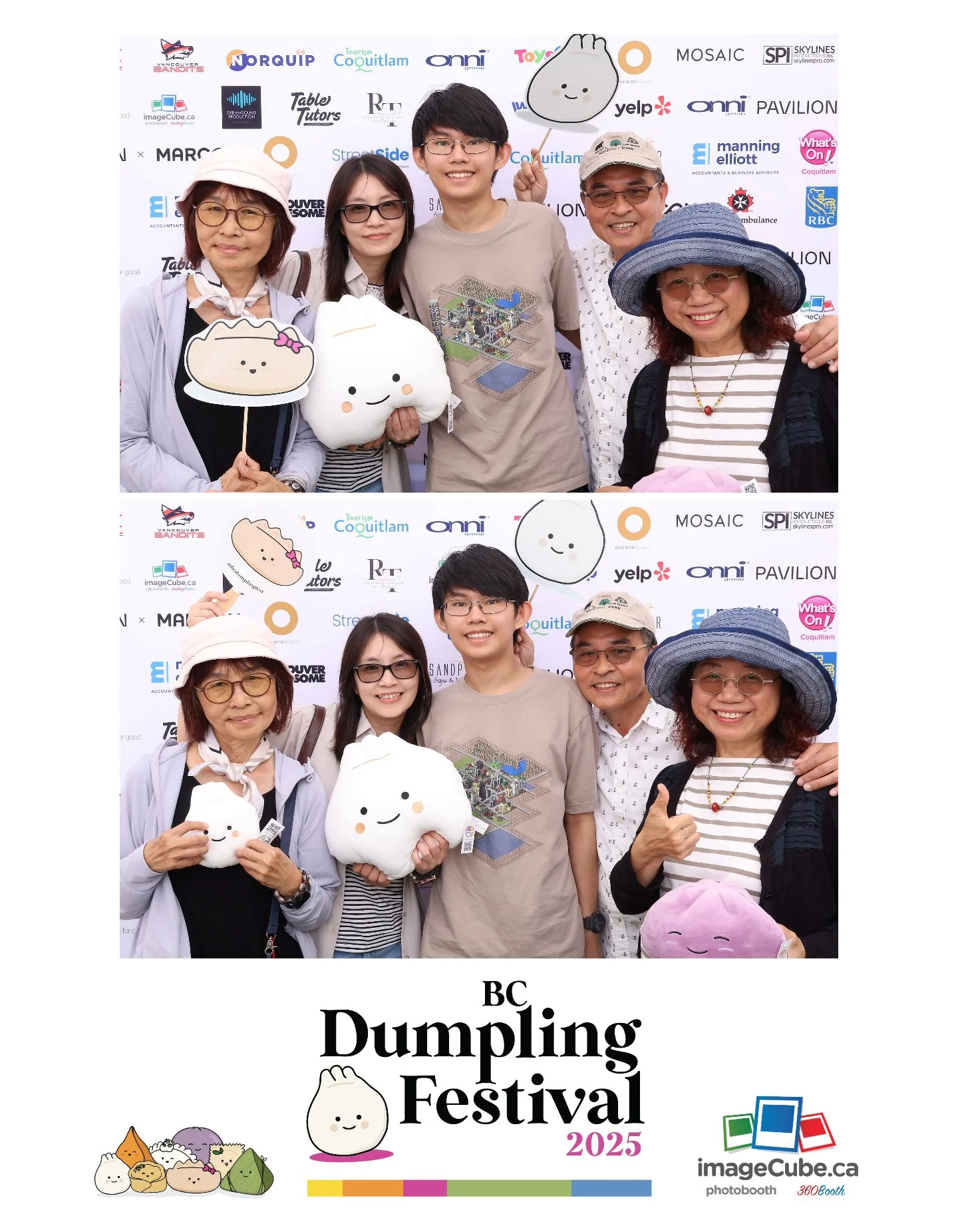 Smiles, laughter, and memories captured! ✨

Thank you to @imagecubephotobooth for bringing so much joy to the BC Dumpling Festival this year. Your photobooth was a hit with our guests and gave everyone the chance to take home a fun memory of the day.