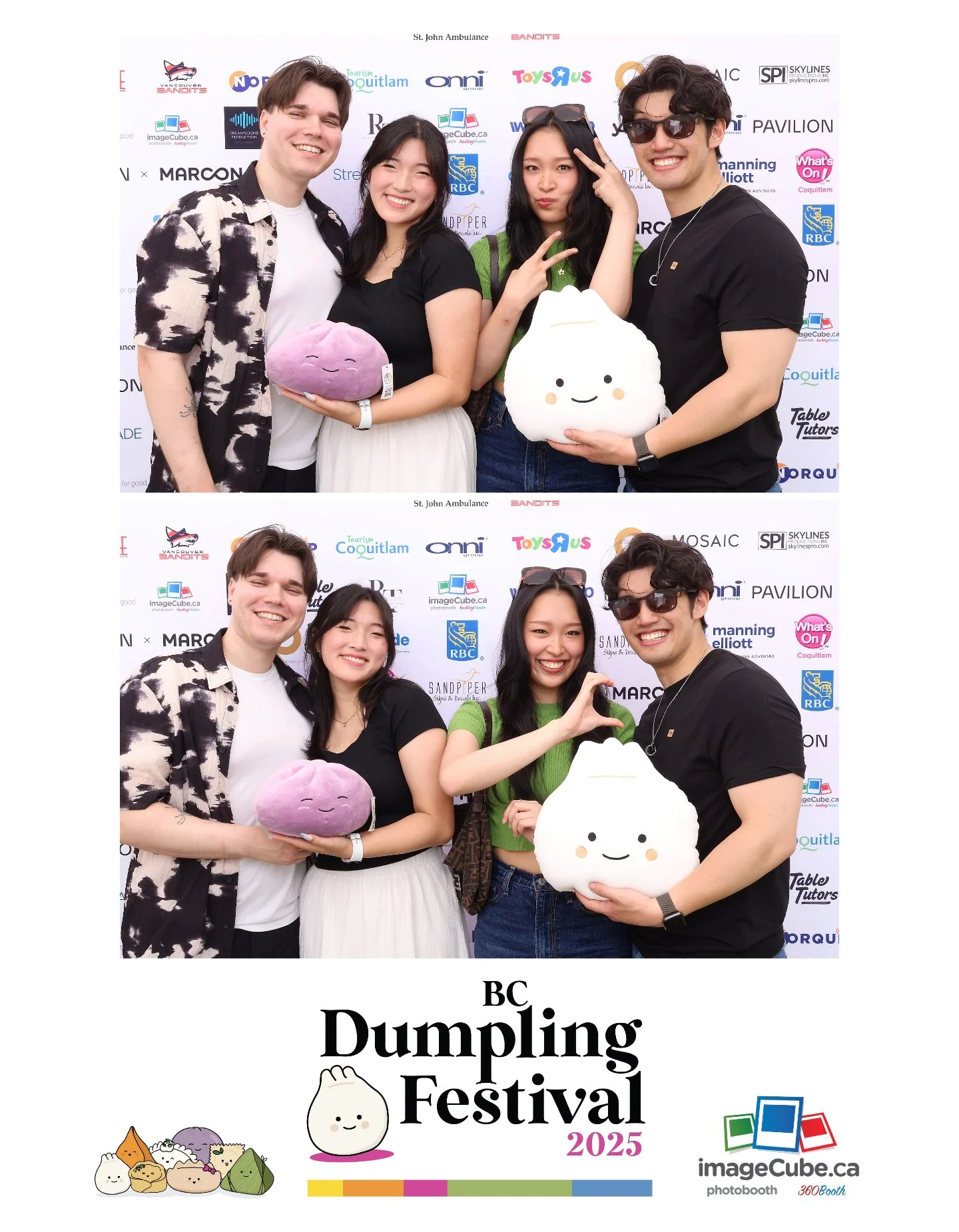 What an amazing time at the BC Dumpling Festival! Our photobooth was buzzing all day and we loved seeing all your big smiles and silly poses. Huge thanks to @imagecubephotobooth for capturing these special memories and for sponsoring our festival. Yo