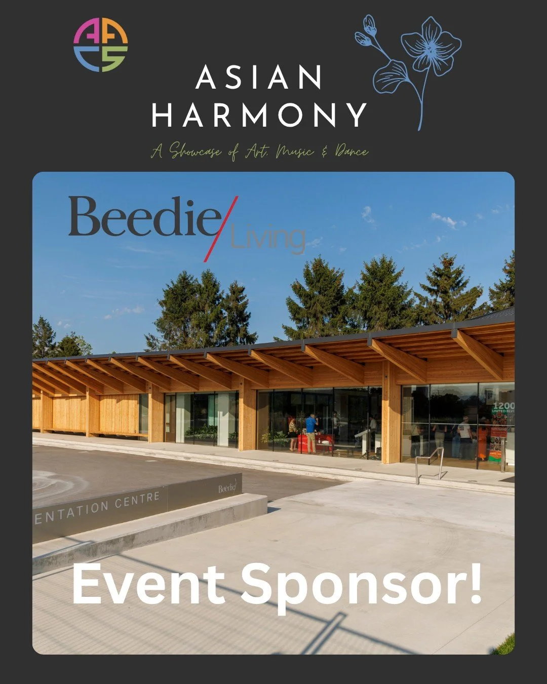 A huge thank you to Beedie for generously sponsoring the beautiful presentation centre at Fraser Mills for Asian Harmony! We&rsquo;re so grateful to host this cultural celebration in such an inspiring space.

🗓 Sunday, November 30, 2025
🕓 4:00&ndas