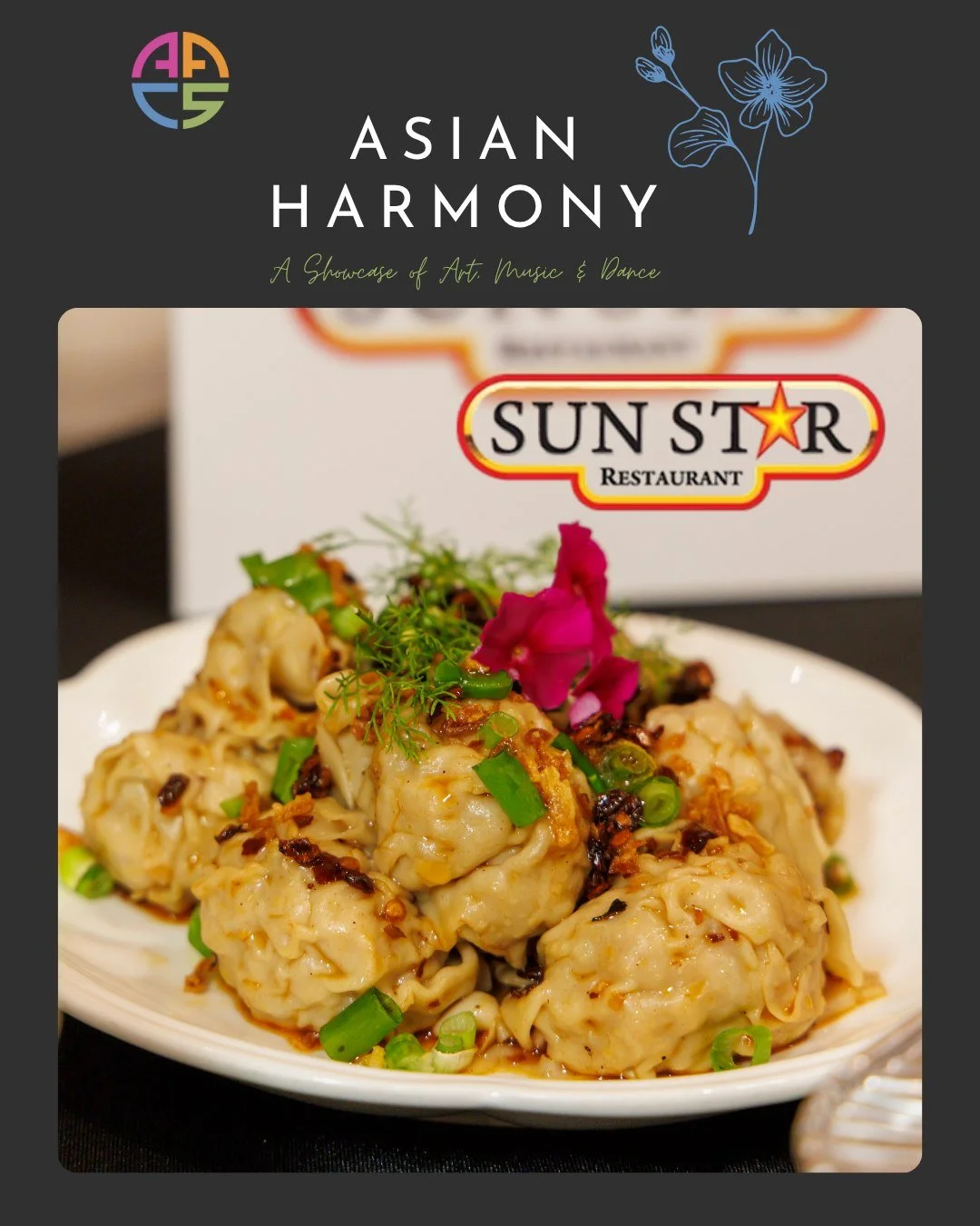 We&rsquo;re so excited to welcome Sunstar and their crowd-favourite spicy wontons to Asian Harmony! One of our original BC Dumpling Festival vendors, they always bring the heat and the flavour &mdash; don&rsquo;t miss their table!

🗓 Sunday, Novembe