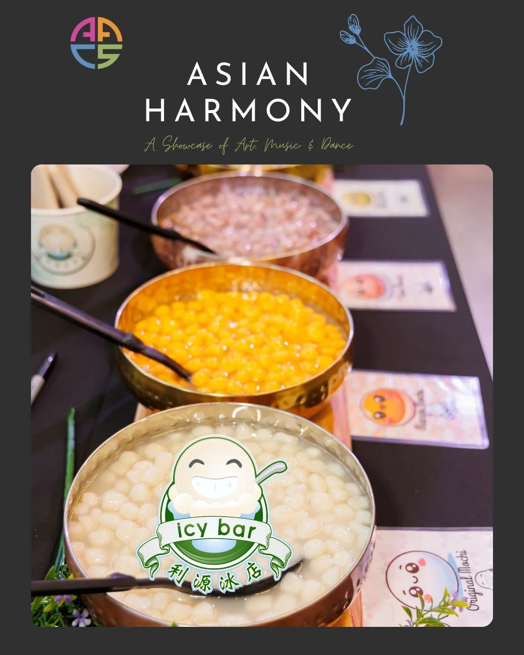 Back by popular demand is Icy Bar, bringing their fan-favourite desserts to Asian Harmony! A perfect sweet treat to end your evening of art, music, and culture.

🗓 Sunday, November 30, 2025
🕓 4:00&ndash;6:30 PM
📍 Fraser Mills by Beedie, 1200 Unite