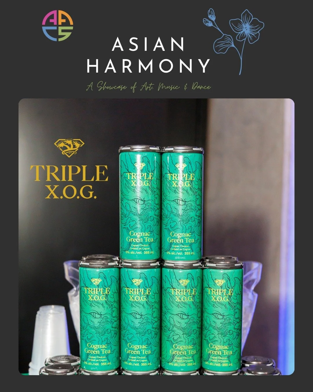 Enjoy samples from Triple X.O.G, an incredible local liquor brand that brings premium flavours to the table. A must-try at Asian Harmony! 

🗓 Sunday, November 30, 2025
🕓 4:00&ndash;6:30 PM
📍 Fraser Mills by Beedie, 1200 United Blvd, Coquitlam
Be s