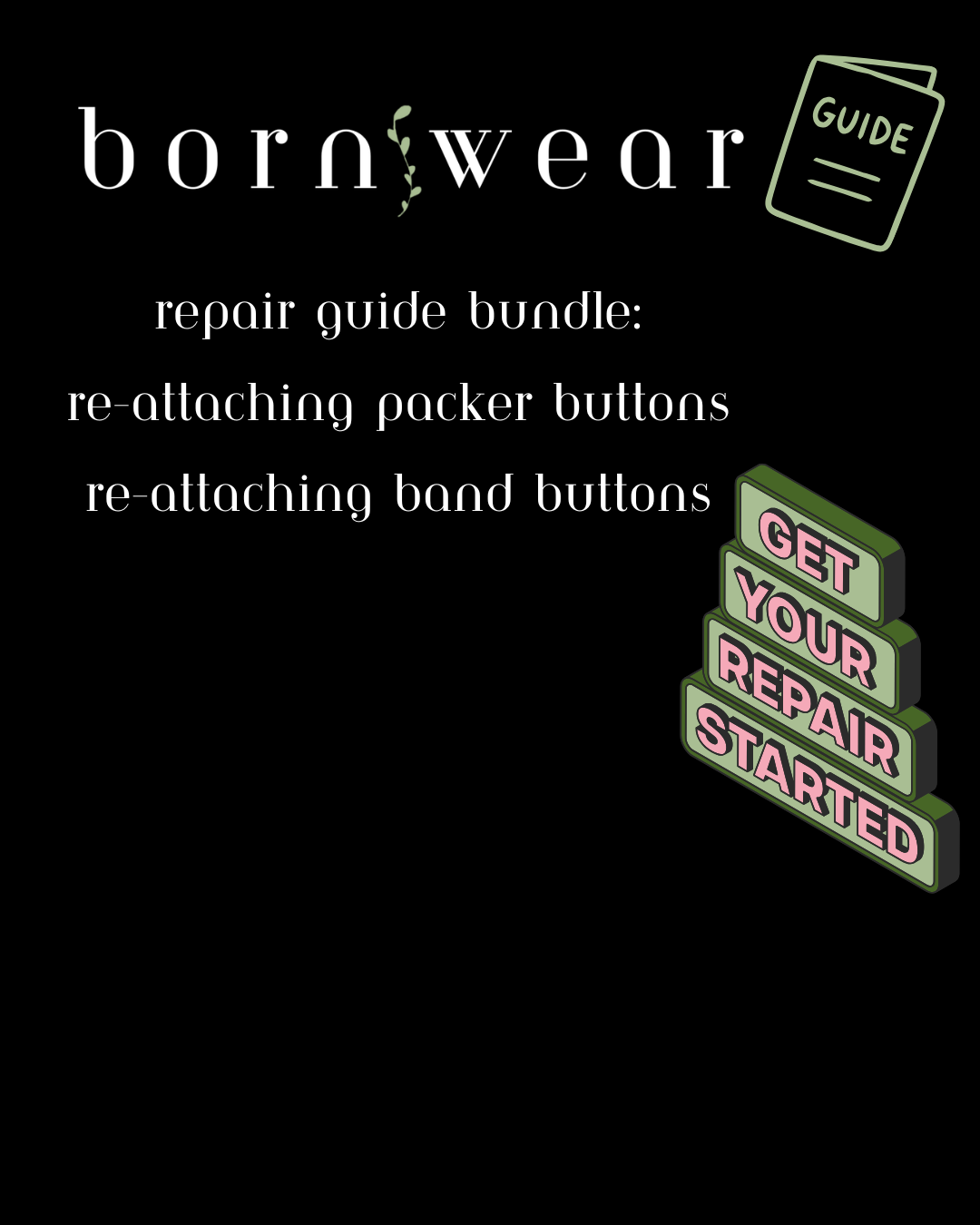 Re-Attaching Band and Packer Buttons - Bundled Repair Guide