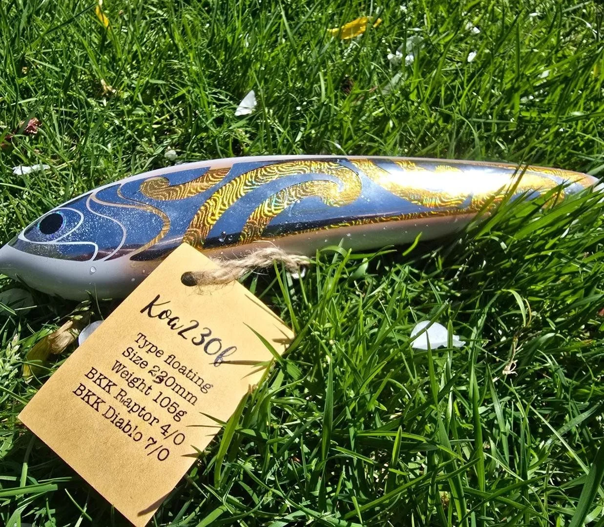 Koa 230mm, 105gram floating stick bait, valued at $150 from Loadedlures NZ!