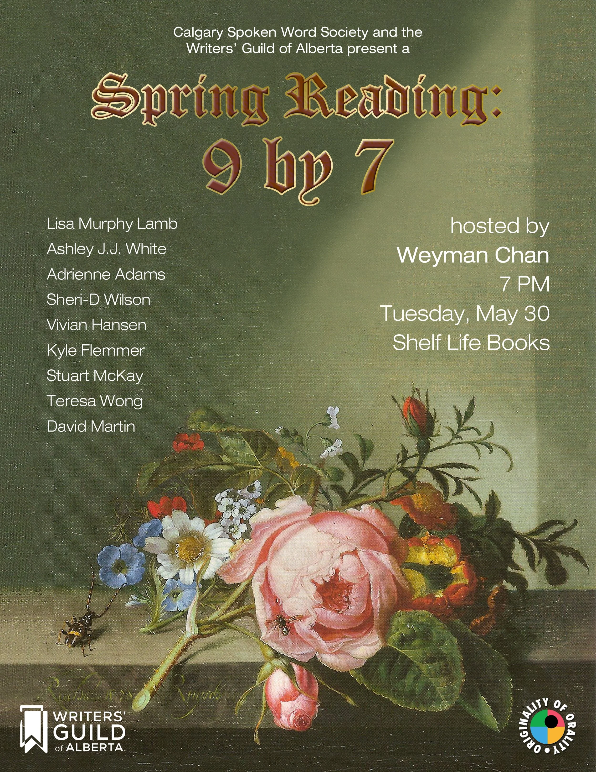 Spring Readings: 9 by 7