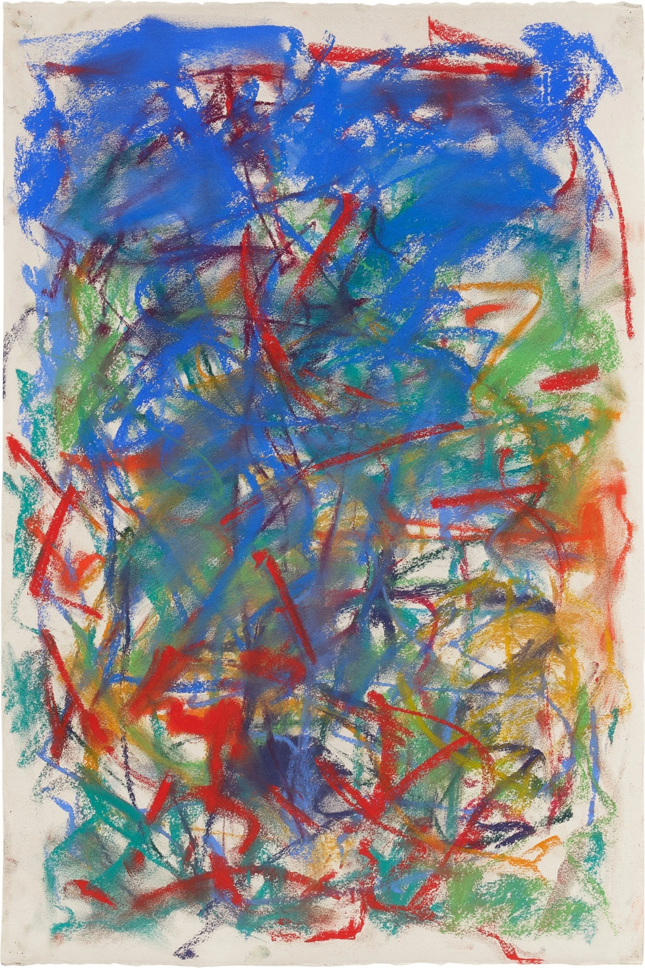 Joan Mitchell / Pastel on Paper / Image courtesy of Sotheby’s