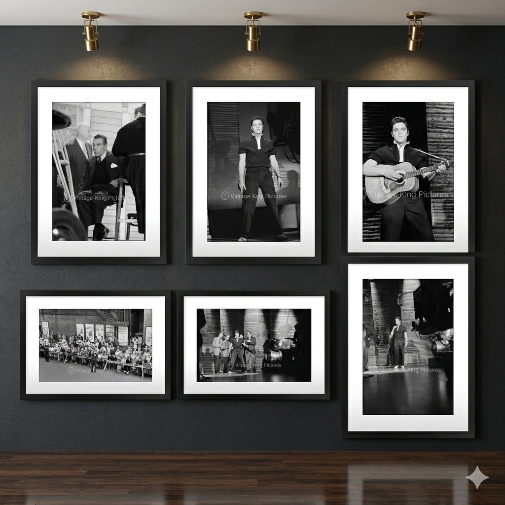 Elvis Presley Framed Images Making History 1956 Ed Sullivan Show