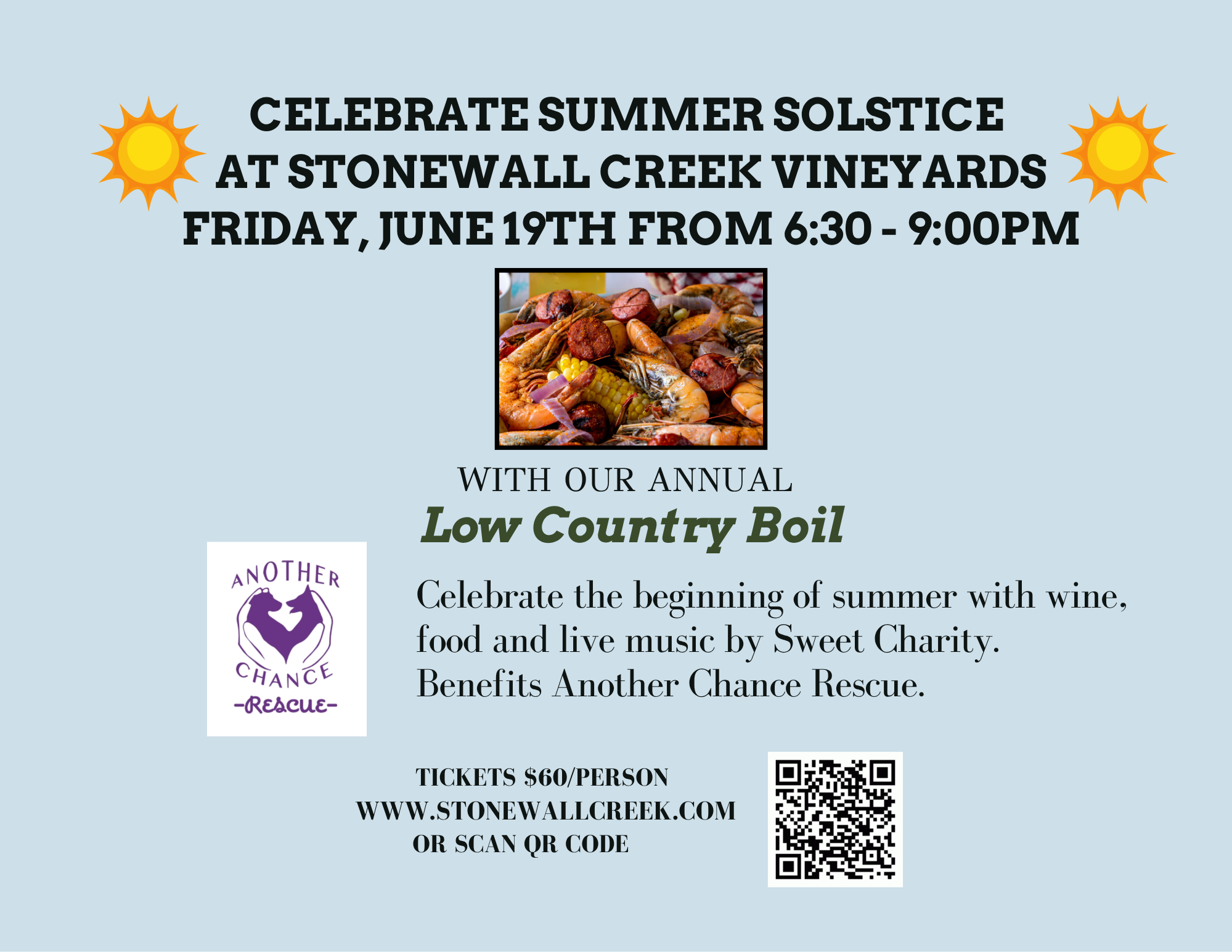 Low Country Boil at the Summer Solstice 