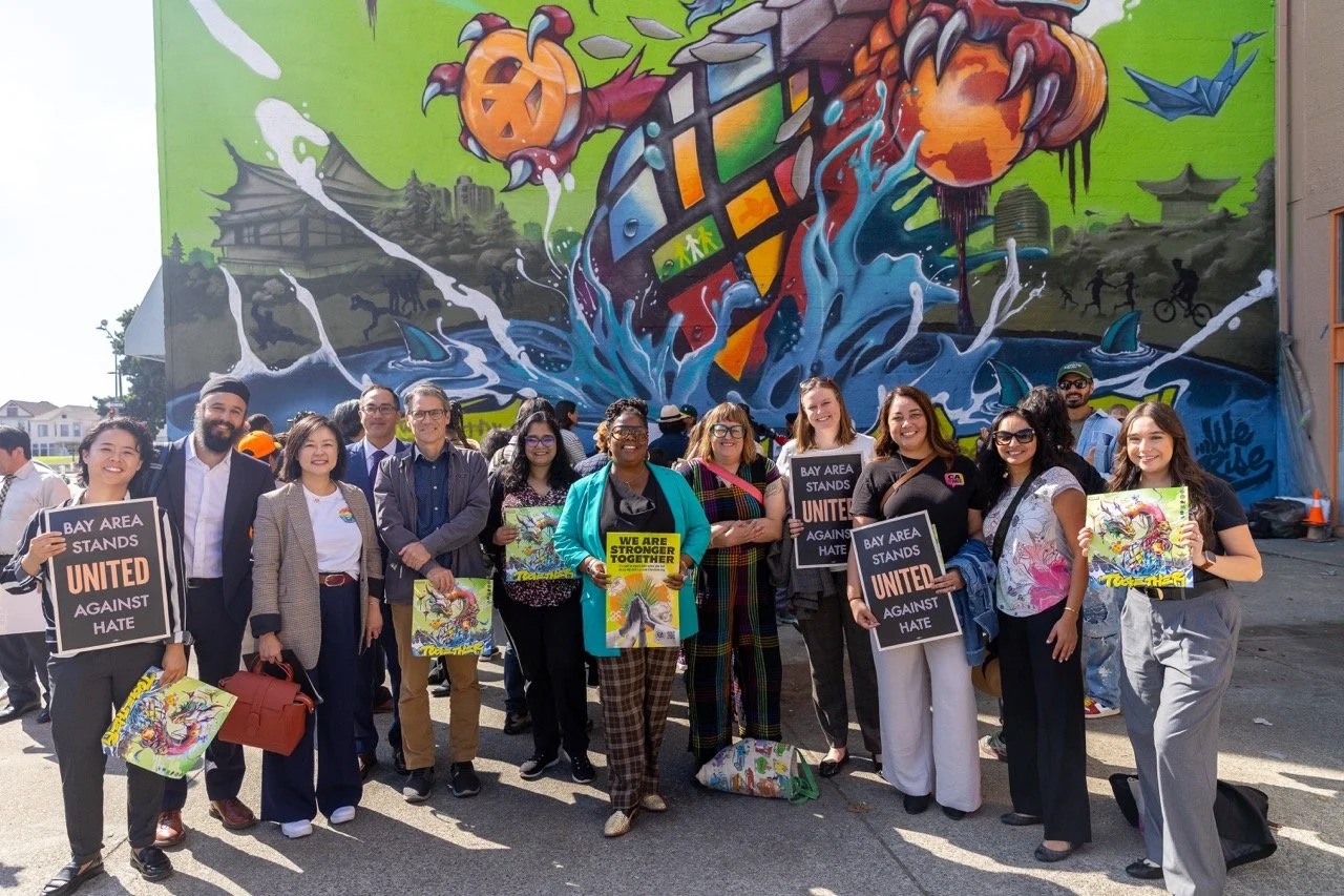 California vs Hate, Oakland Roots, and Community Leaders Kick Off United Against Hate Week with New Downtown Oakland Mural